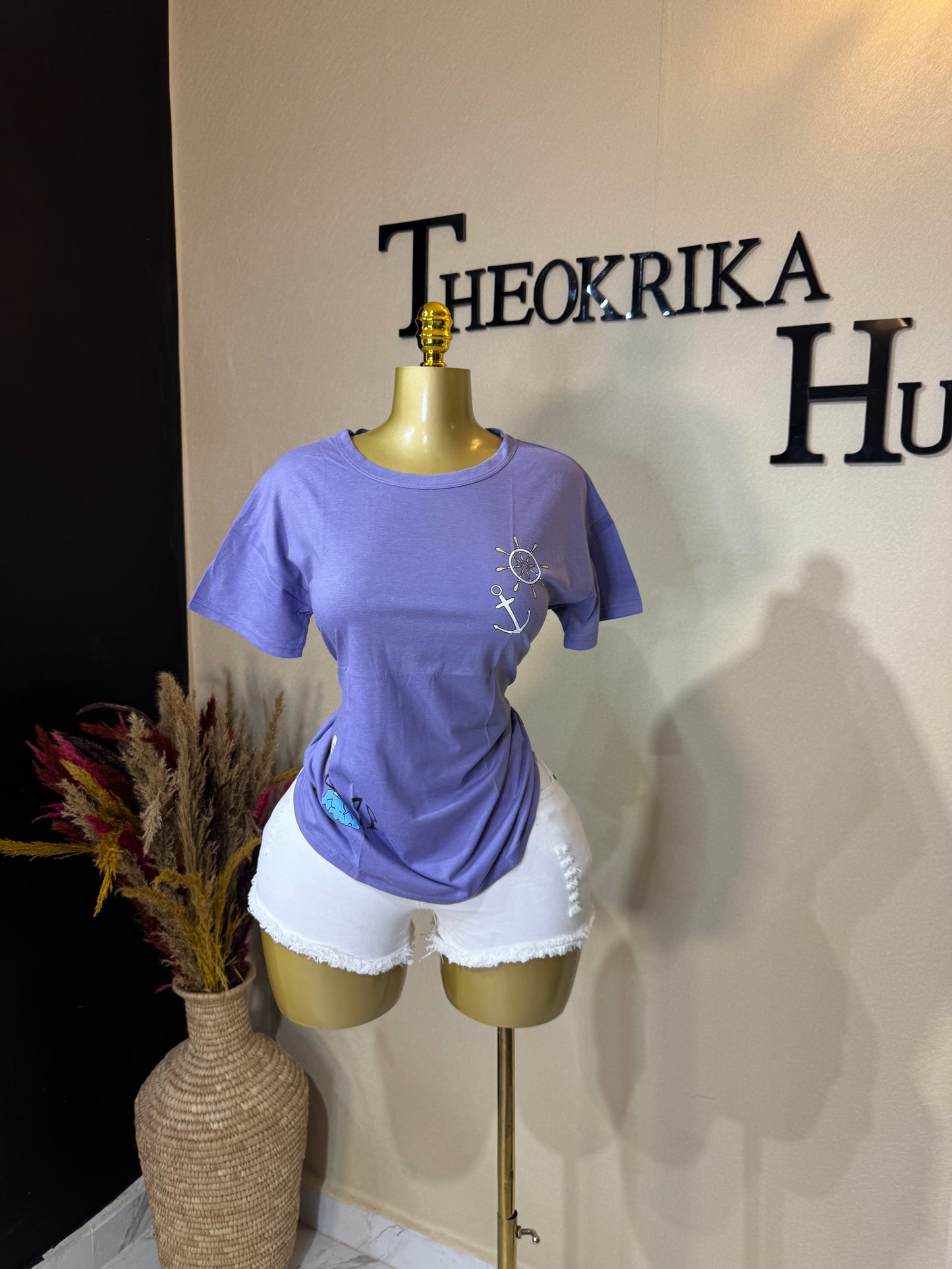 Roundneck top size 8