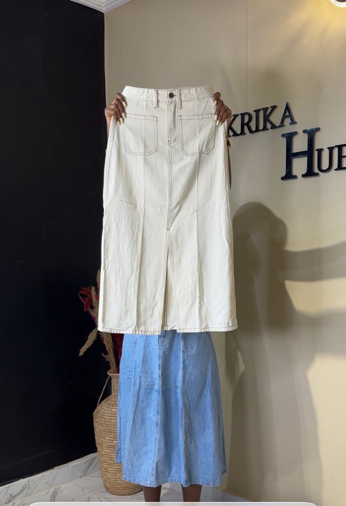 Denim skirt size 6