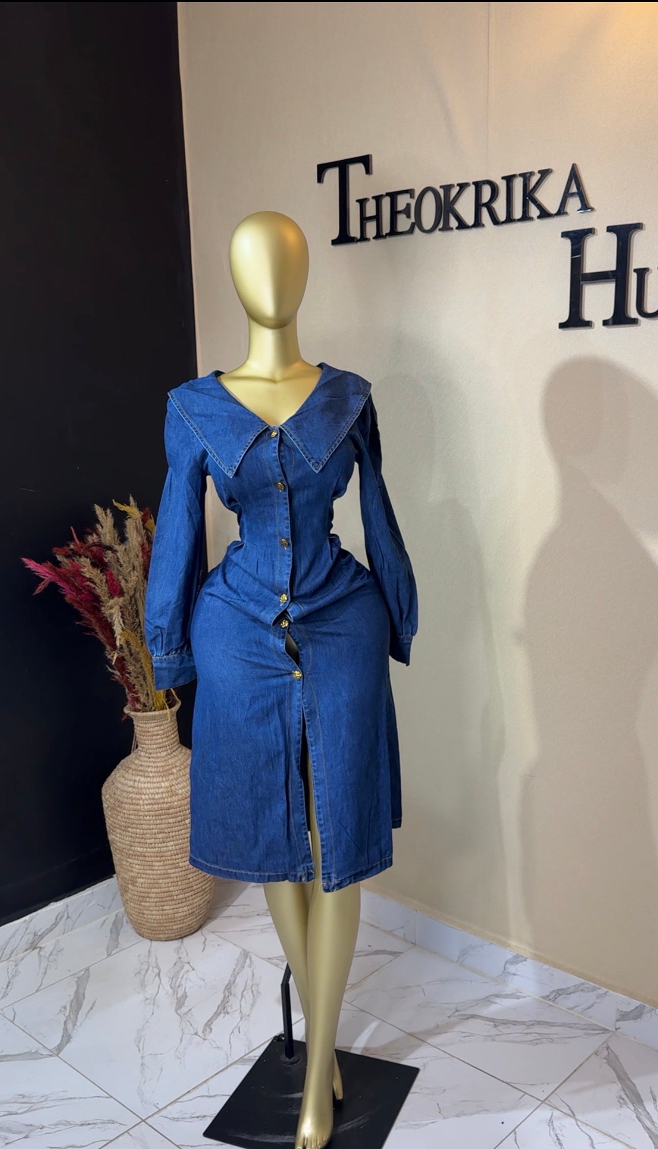 Denim dress size 8