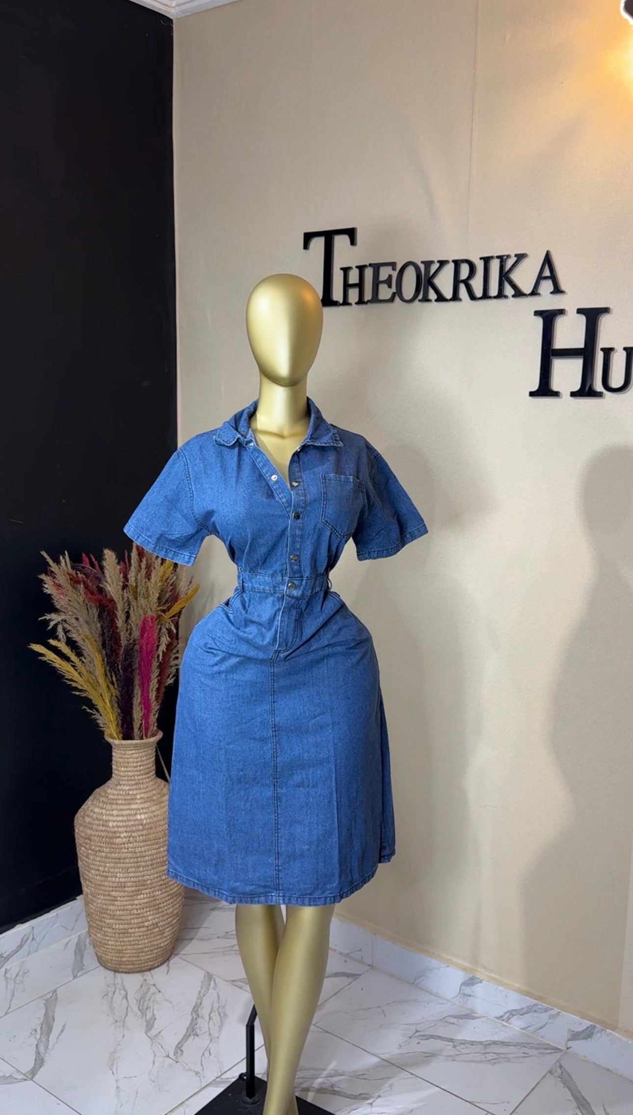 Denim dress size 14
