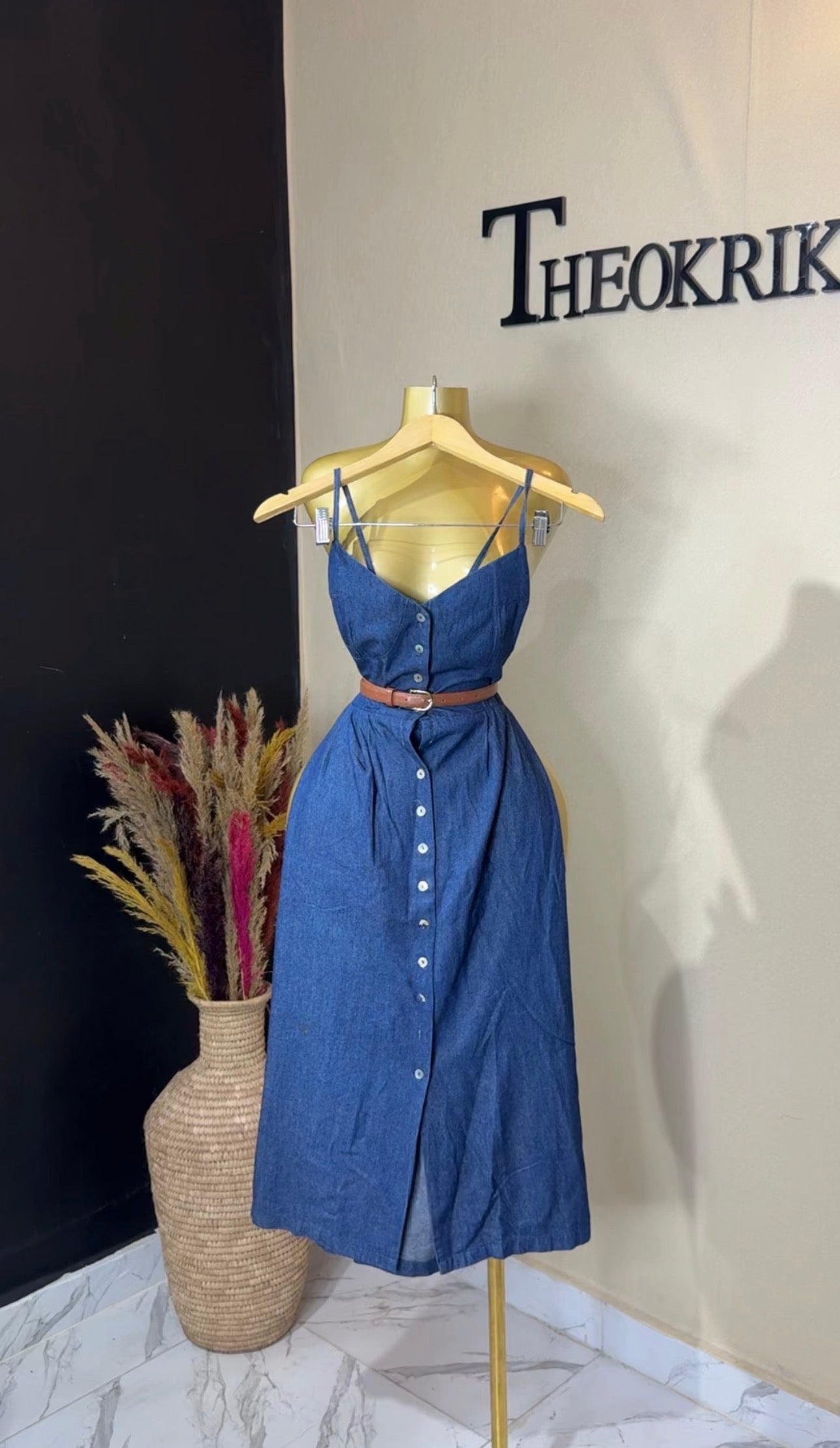 Denim dress size 6/8