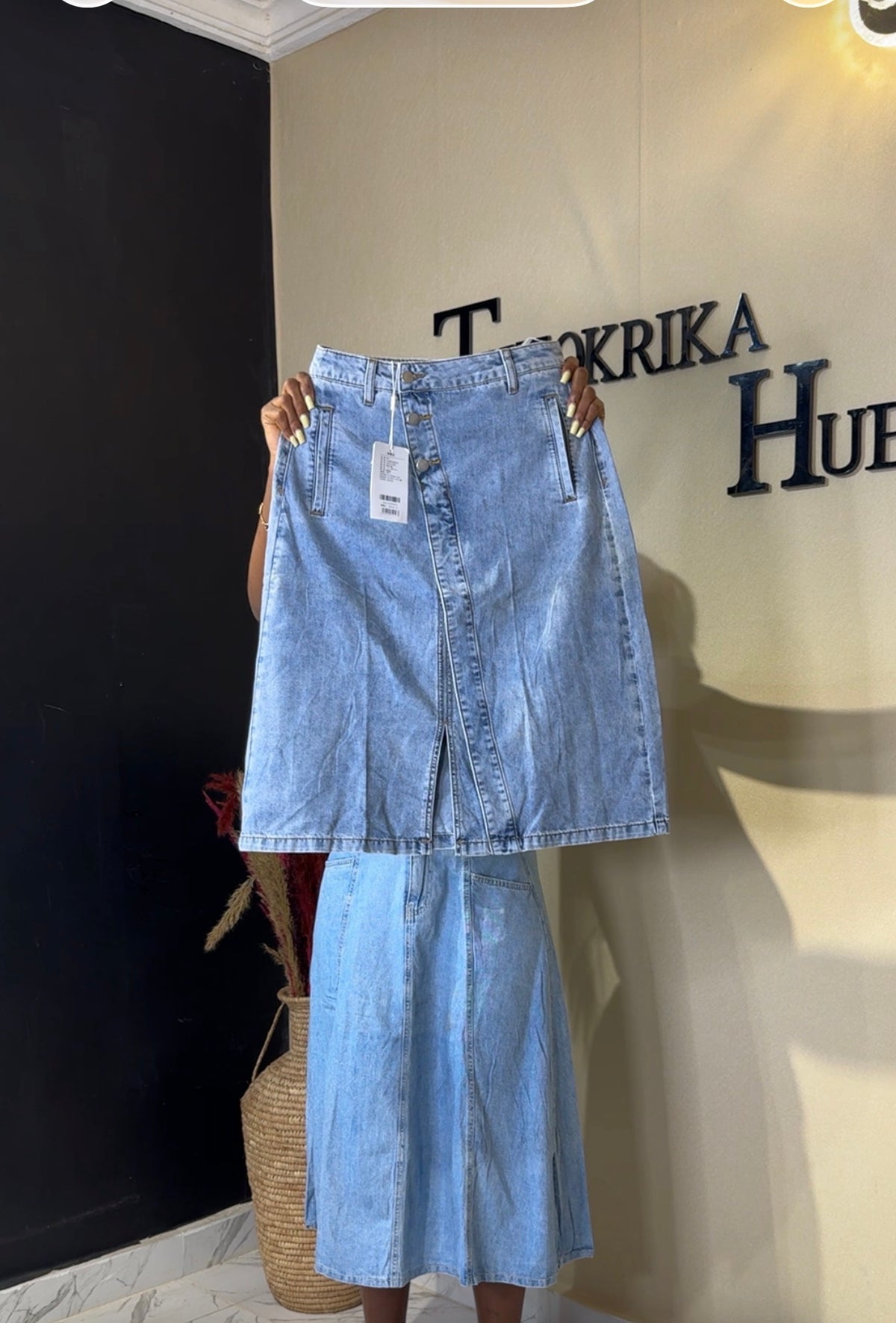 Denim skirt size 10