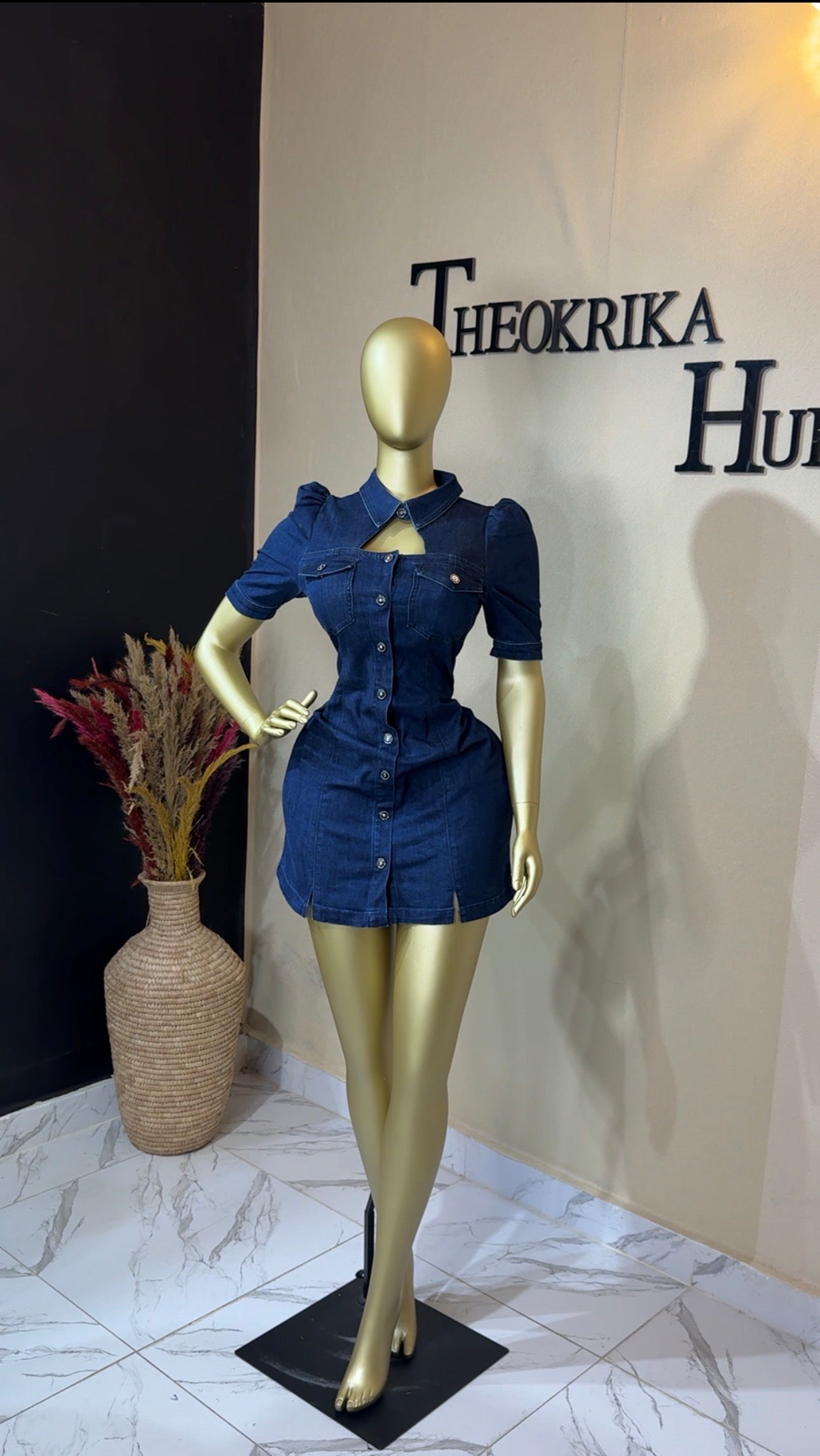 Denim dress size 10/12