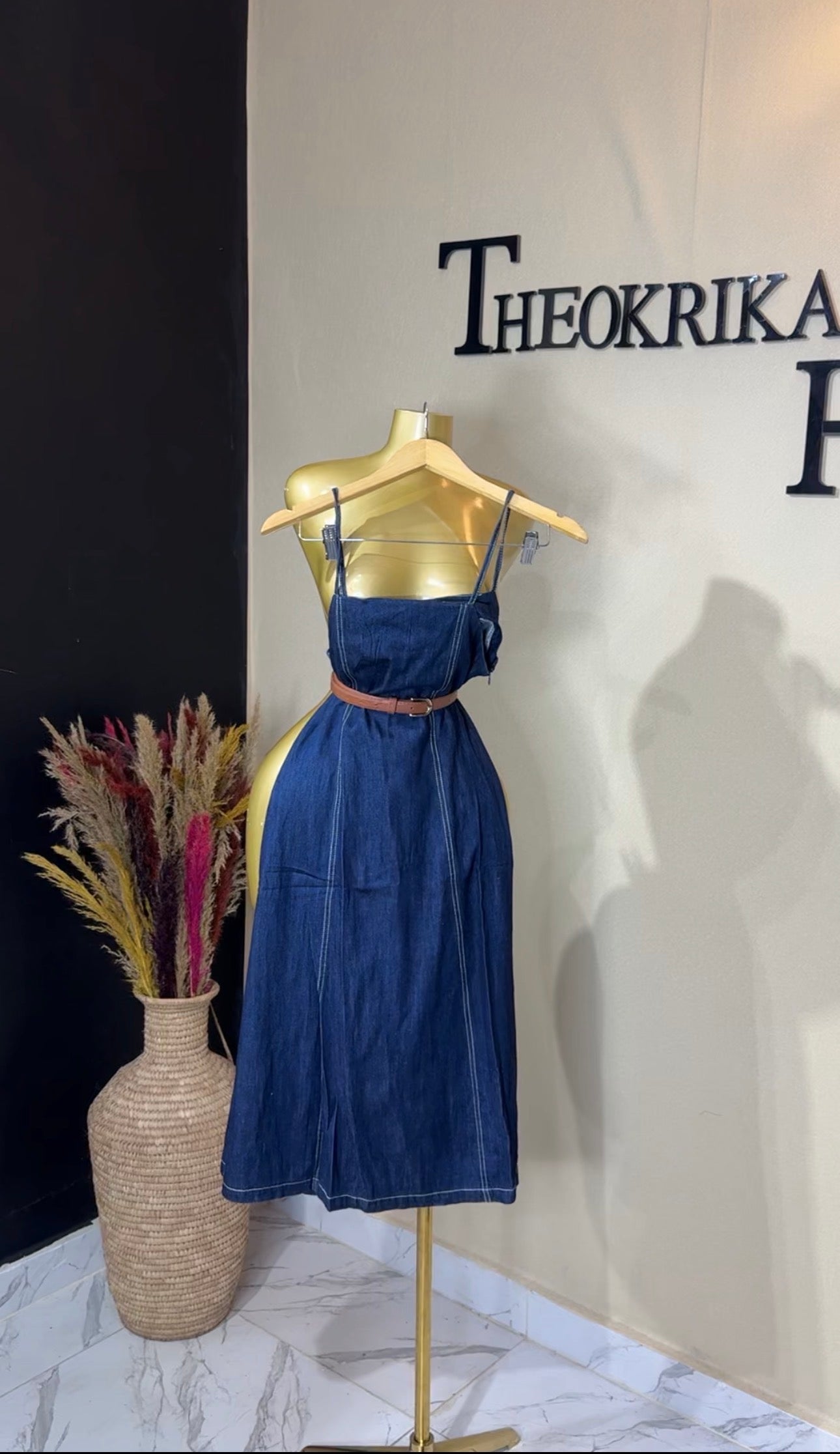 Denim dress size 4/6