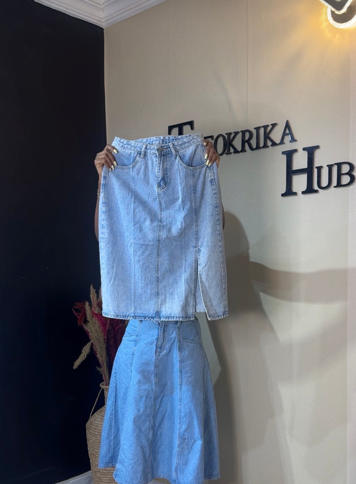 Denim skirt size 10