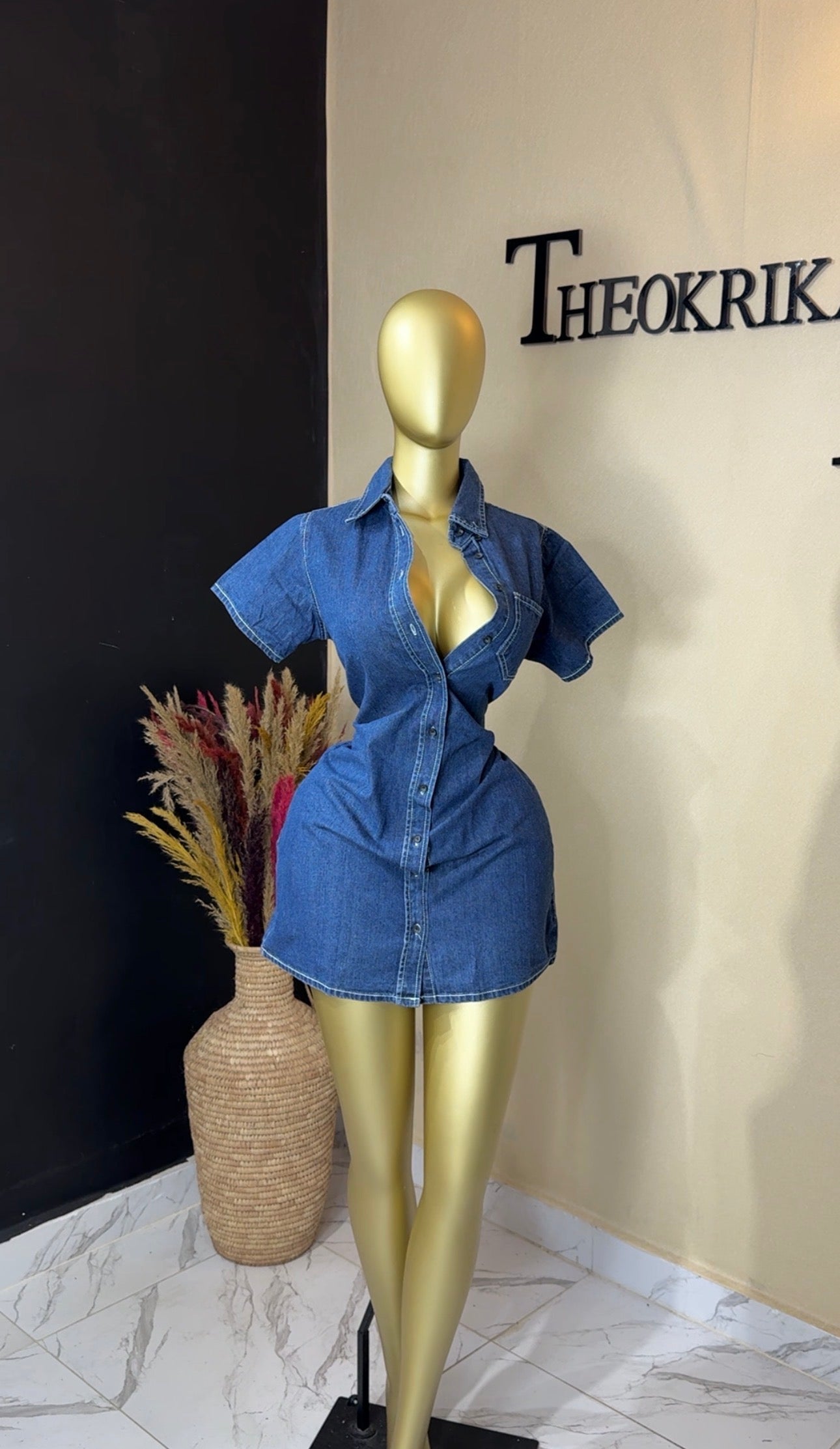 Denim dress size 8/10