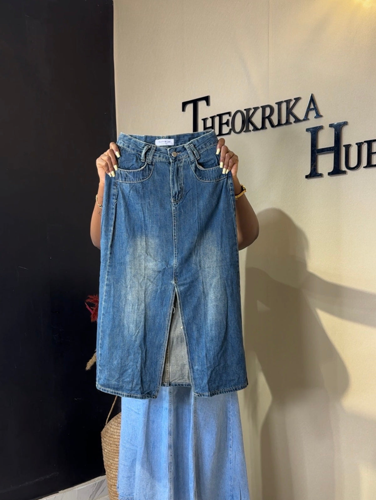 Denim skirt size 8/10