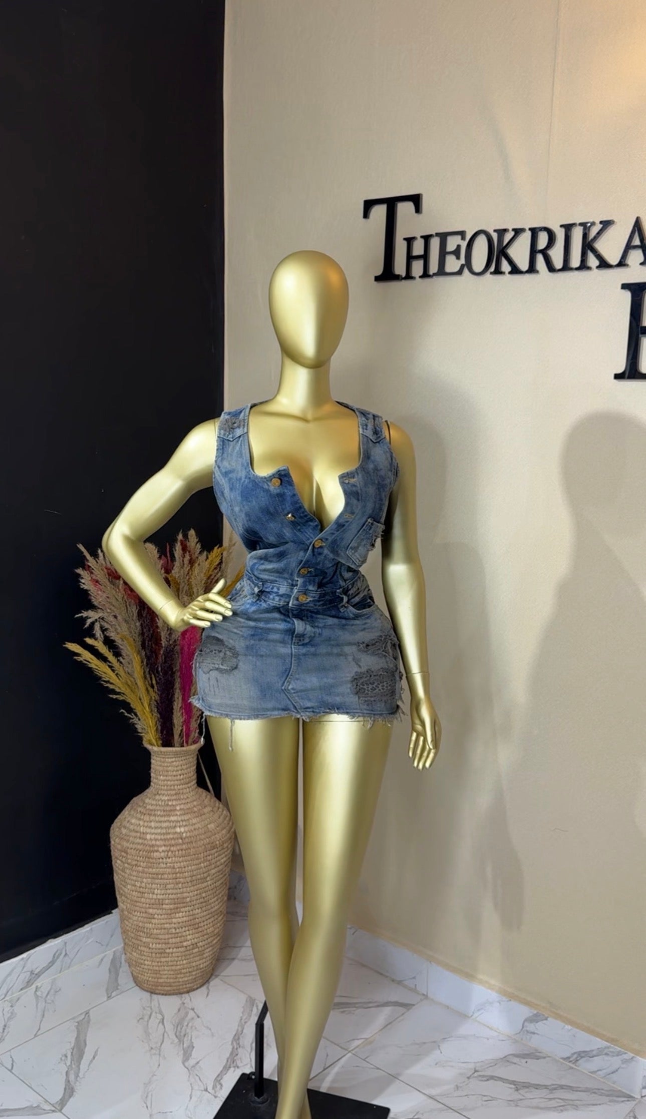 Denim dress size 8/10