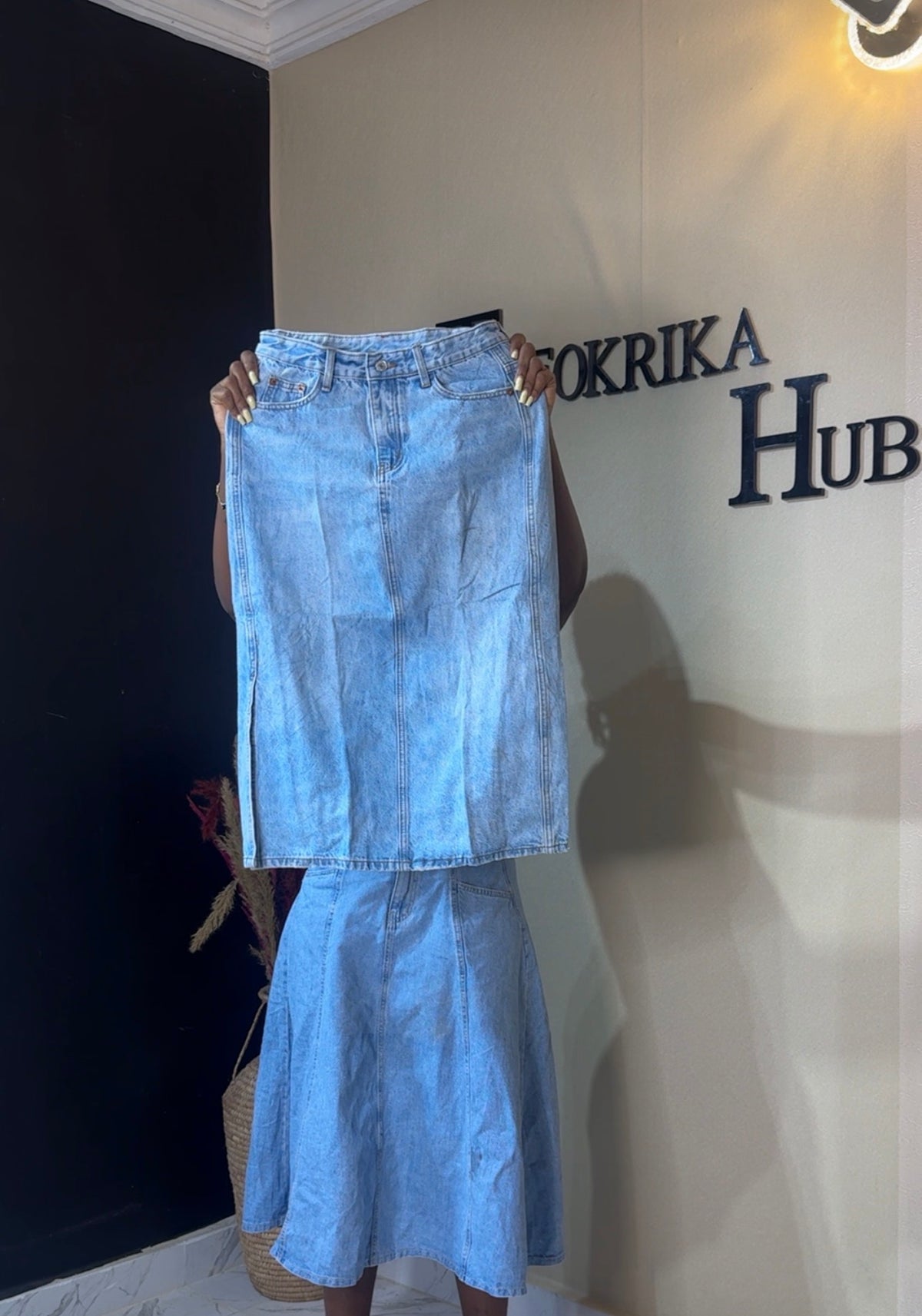 Denim skirt size 10