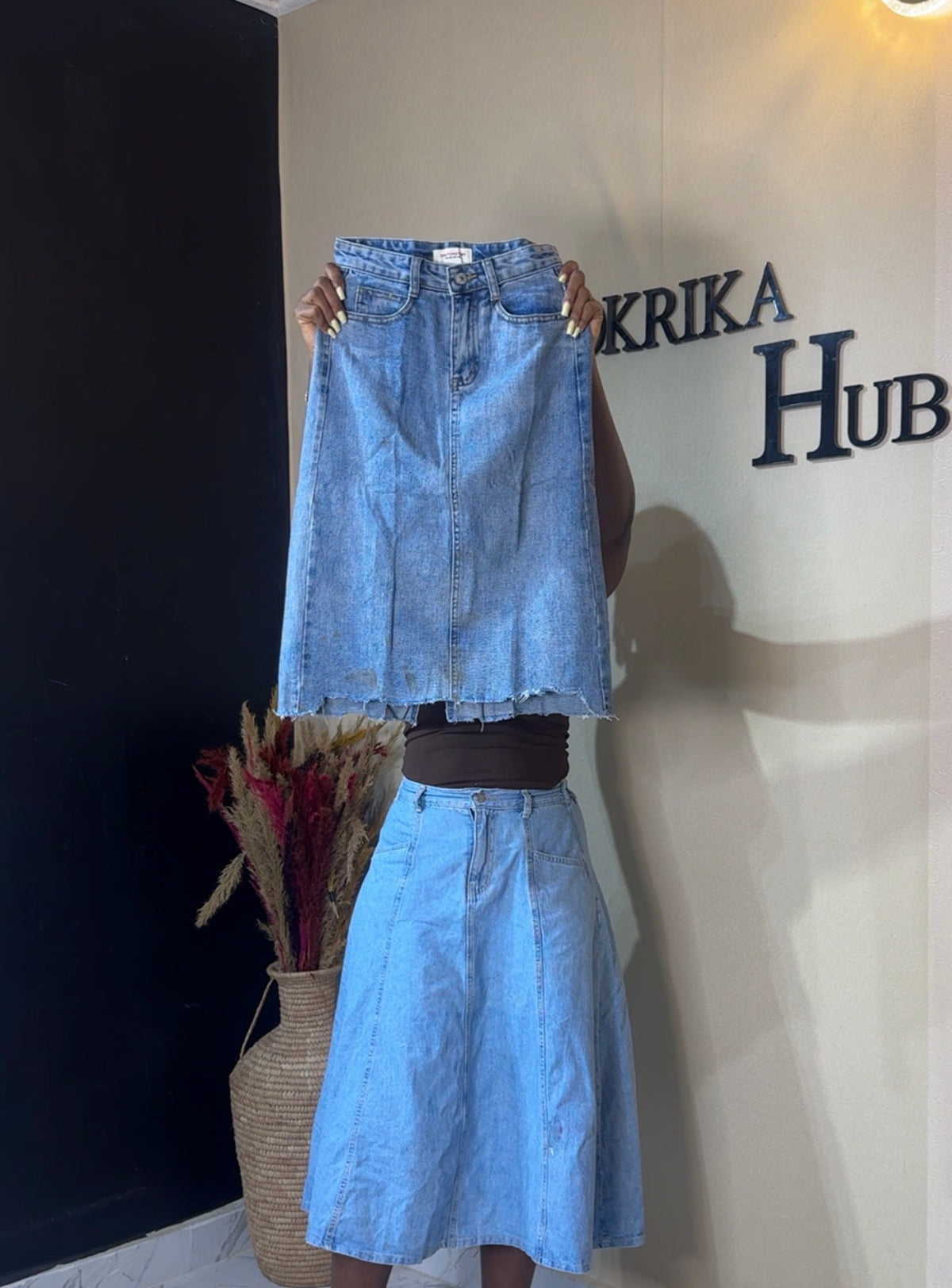 Denim skirt size 4/6