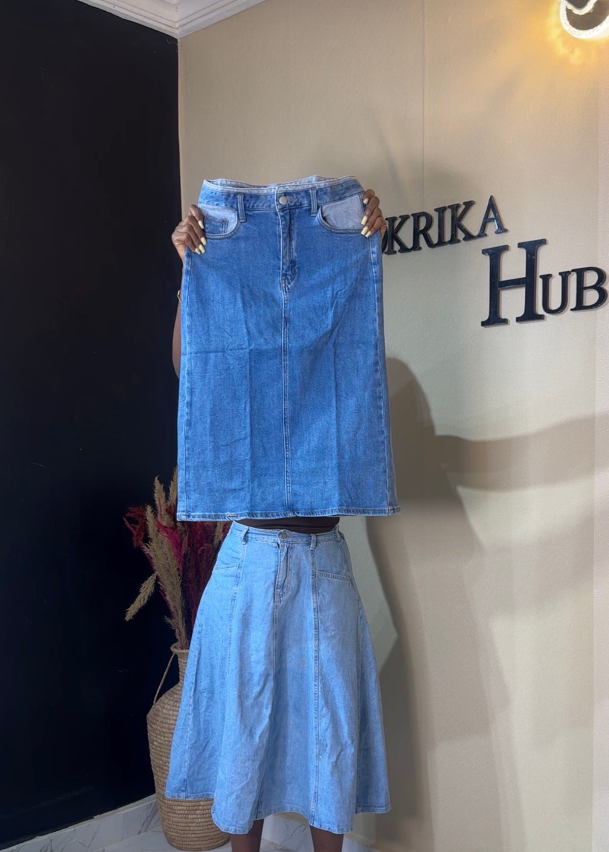 Denim skirt