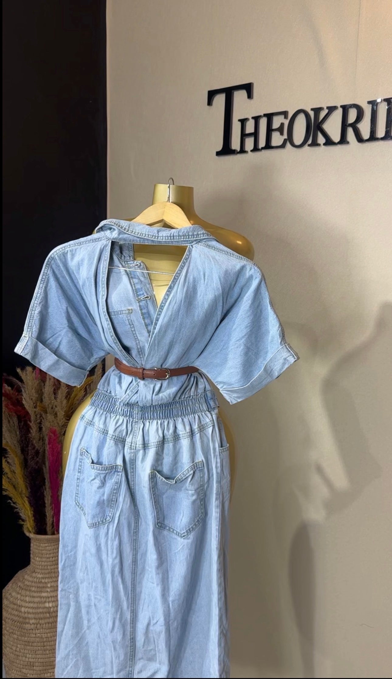 Denim dress size 6/8