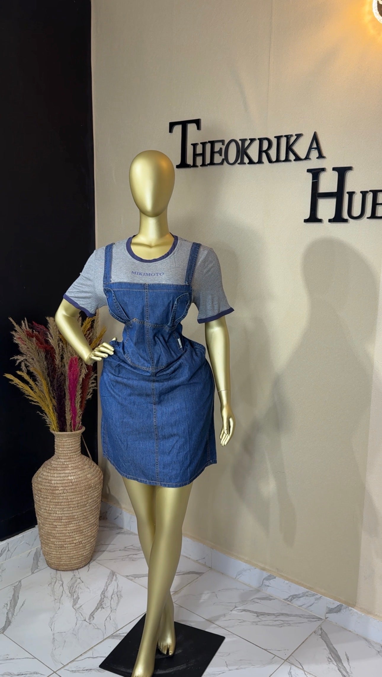 Denim dress size 18