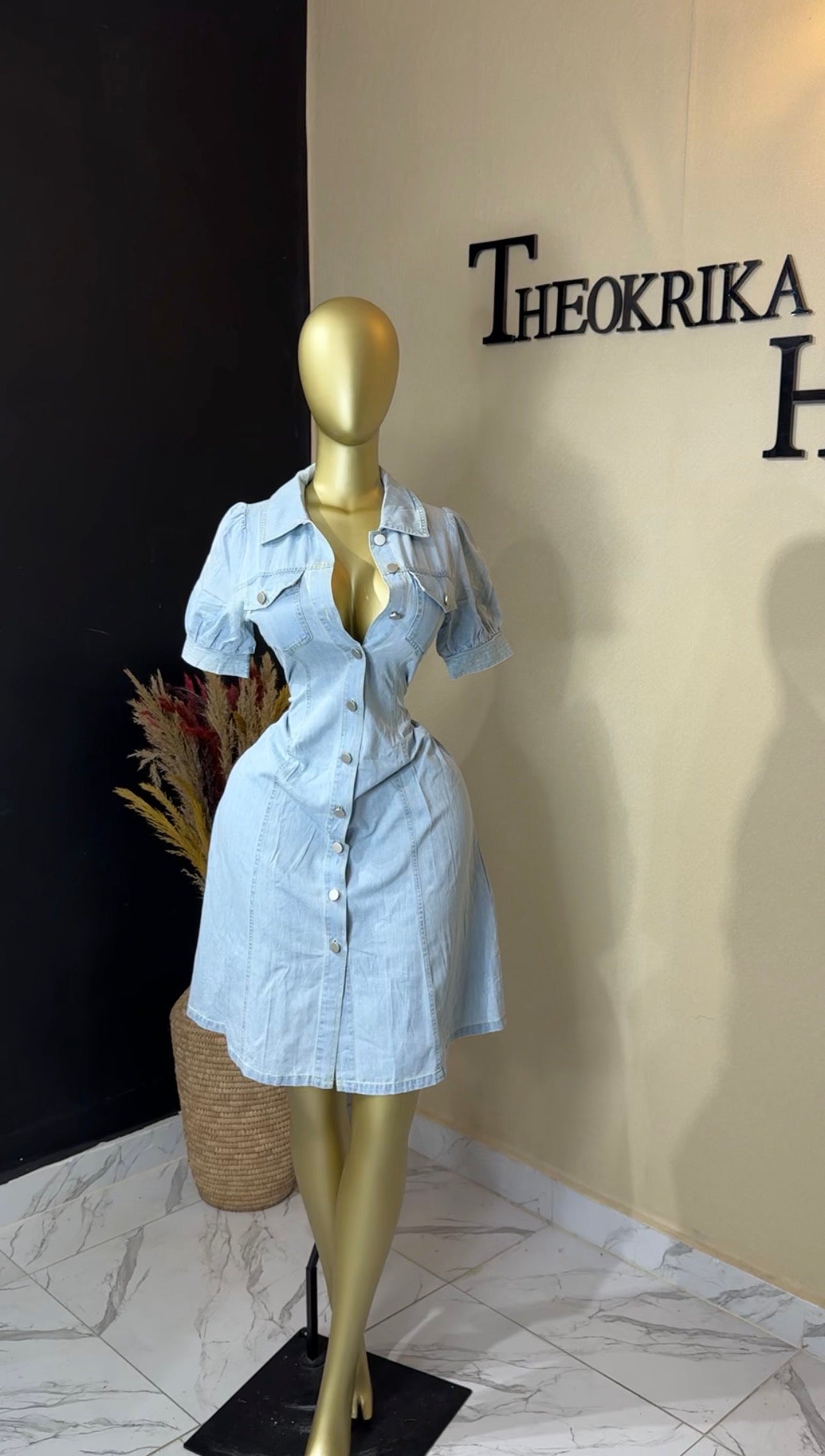 Denim dress size 6
