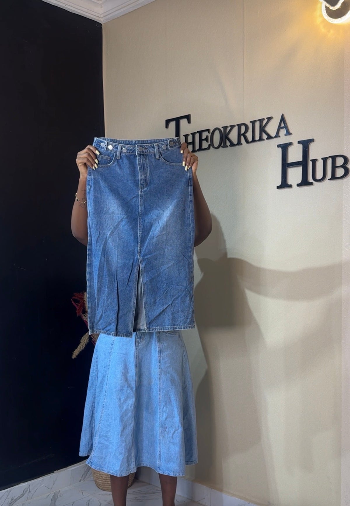 Denim skirt size 6/8