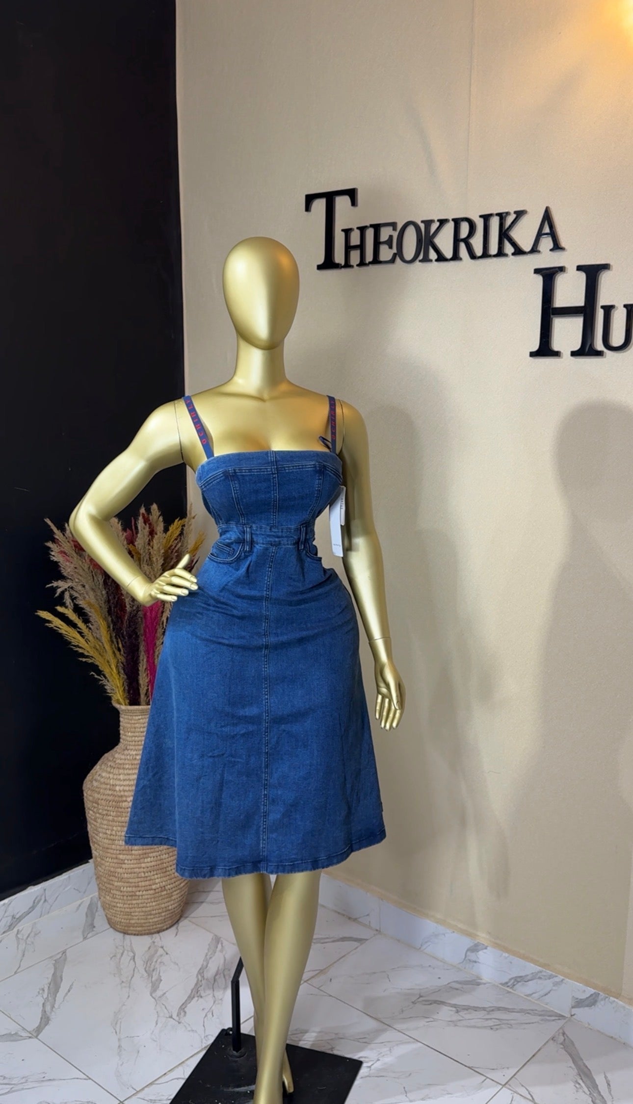 Denim dress size 8/10