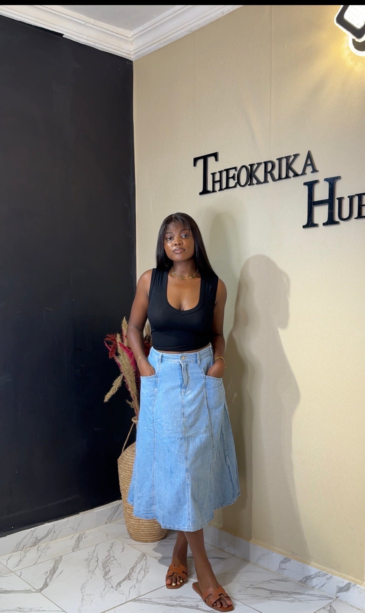 Denim skirt size 10/12