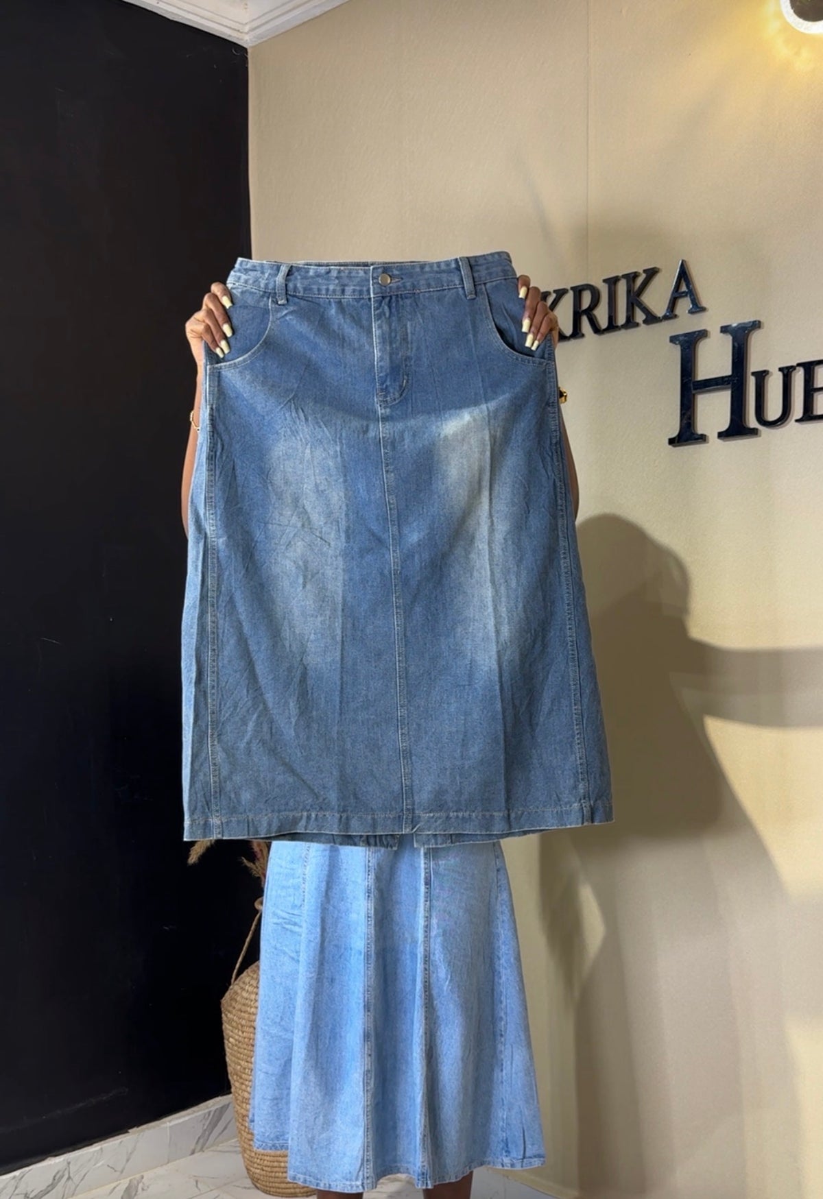 Denim skirt size 14