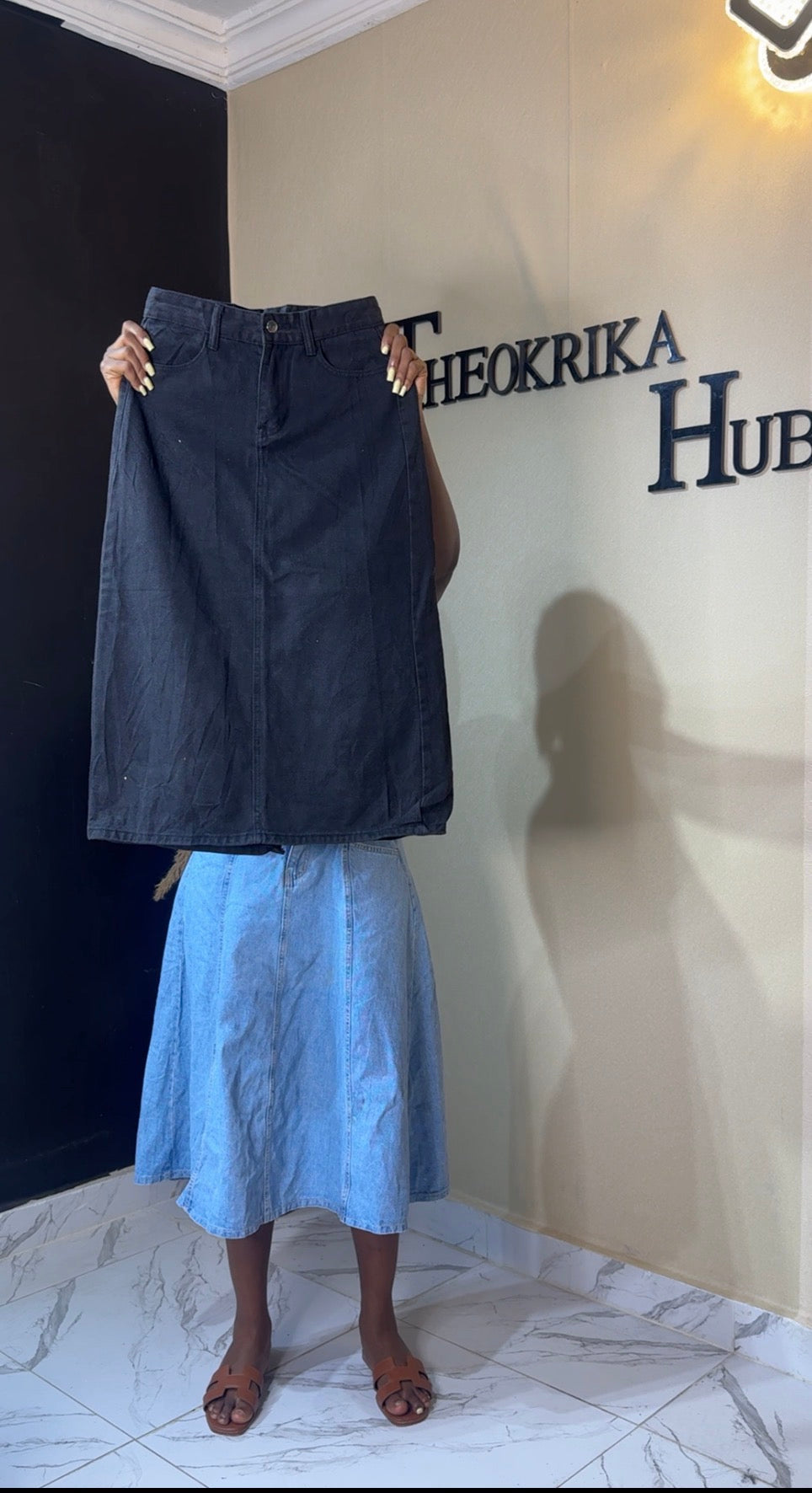 Denim skirt