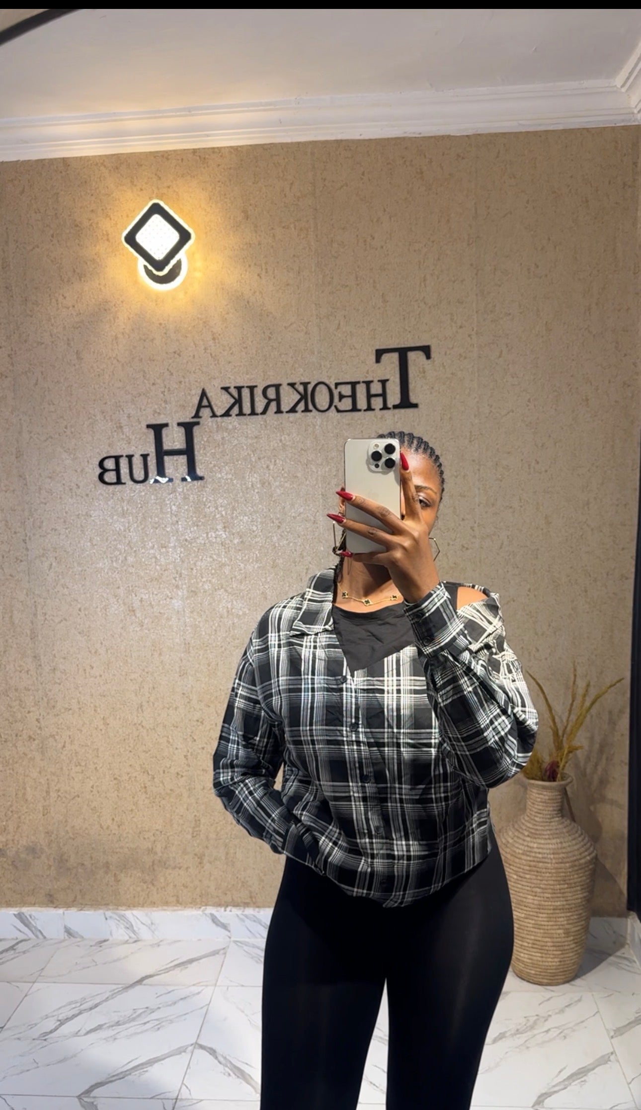 Checkered shirt size 8/10