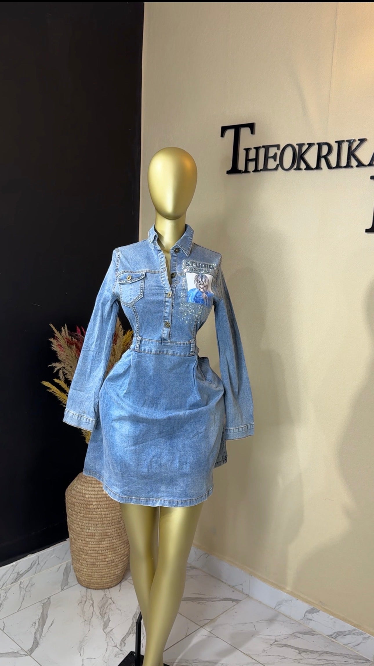 Denim dress size 12