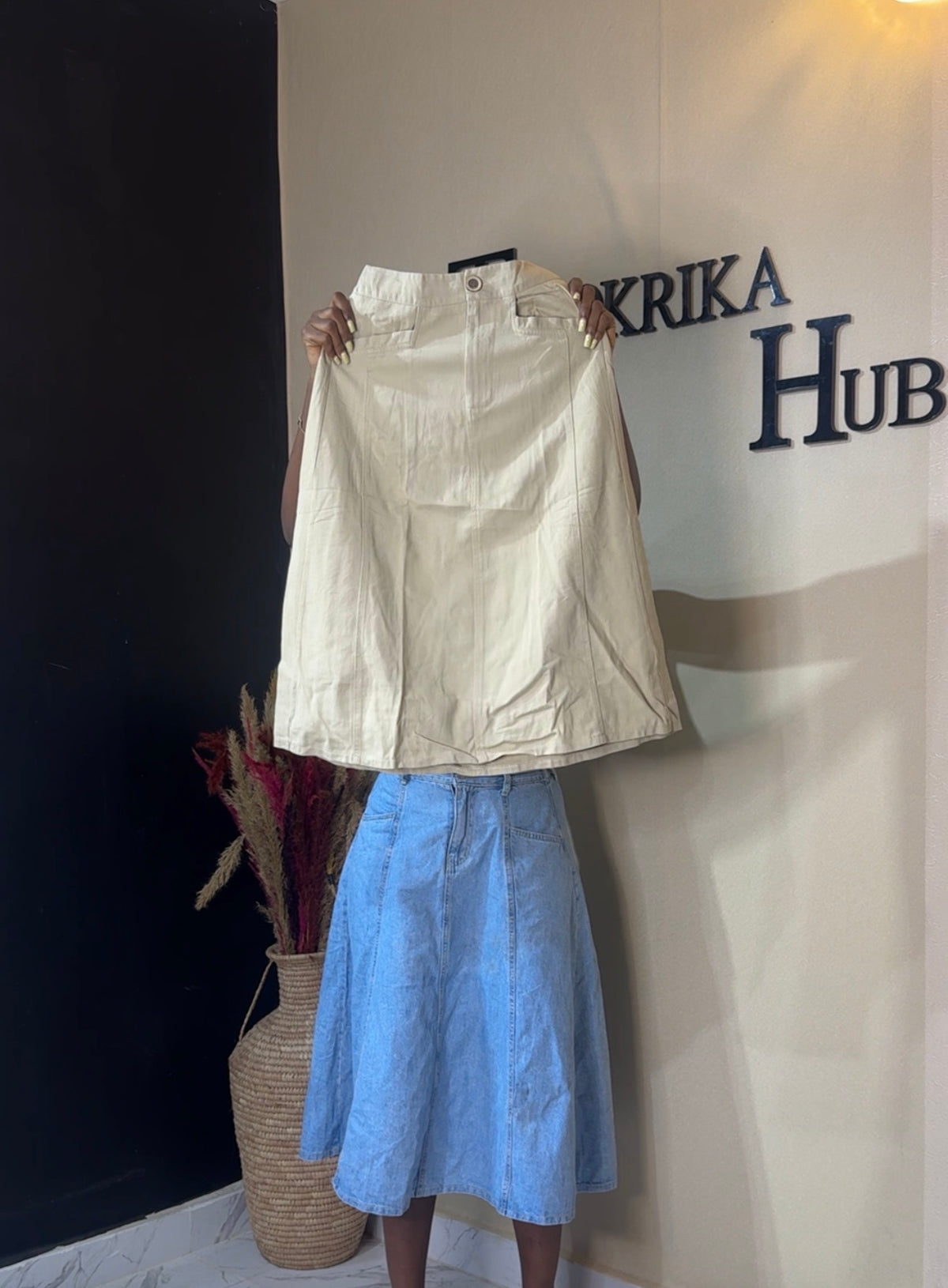 Denim skirt size 6/8