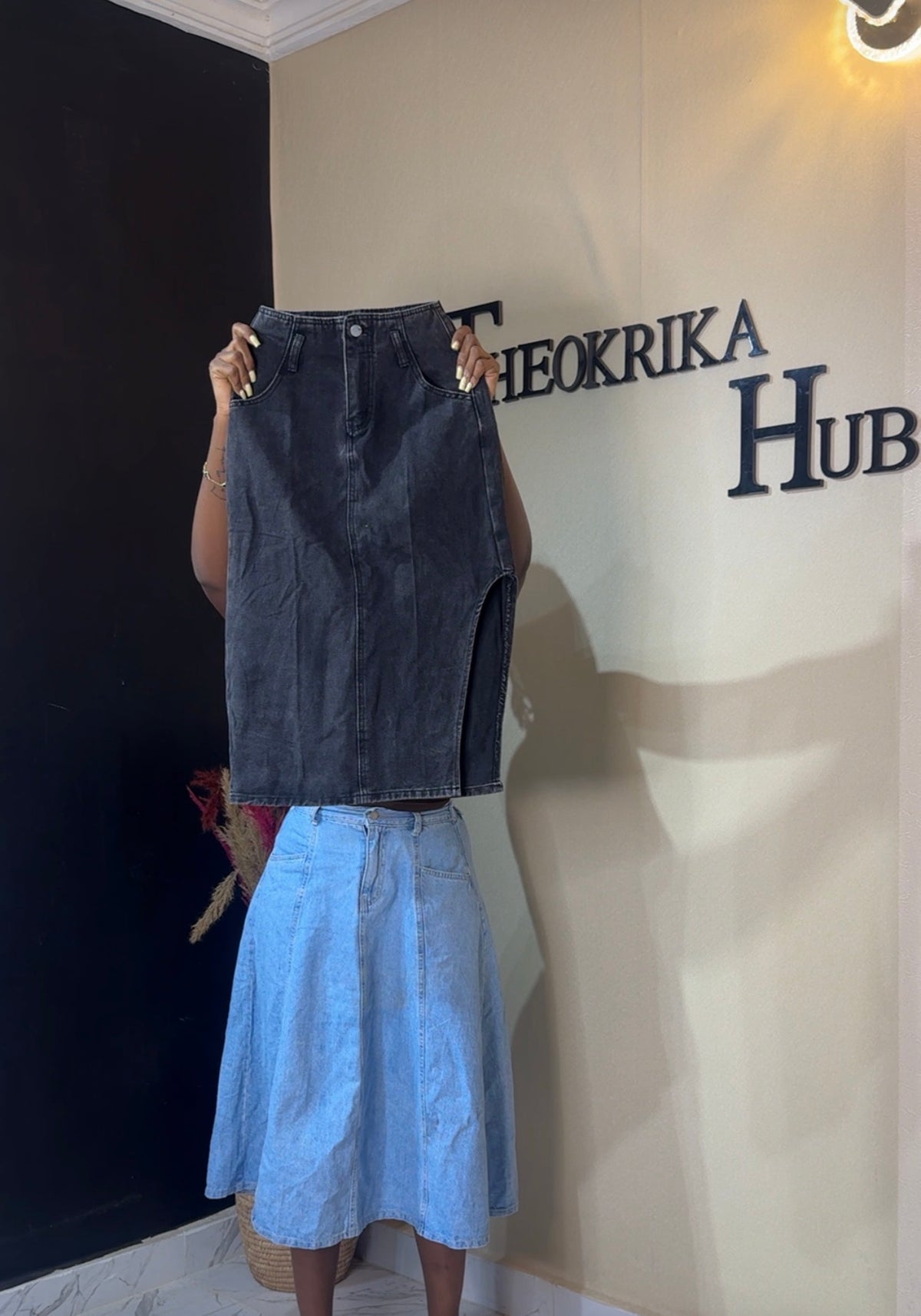 Denim skirt size 4
