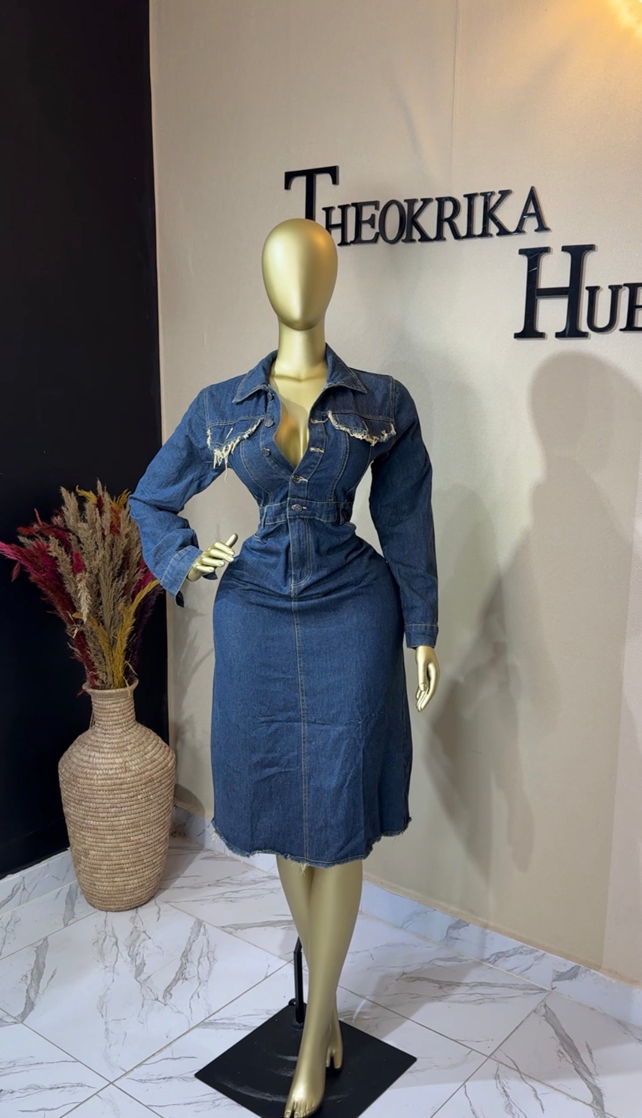 Denim dress size 12