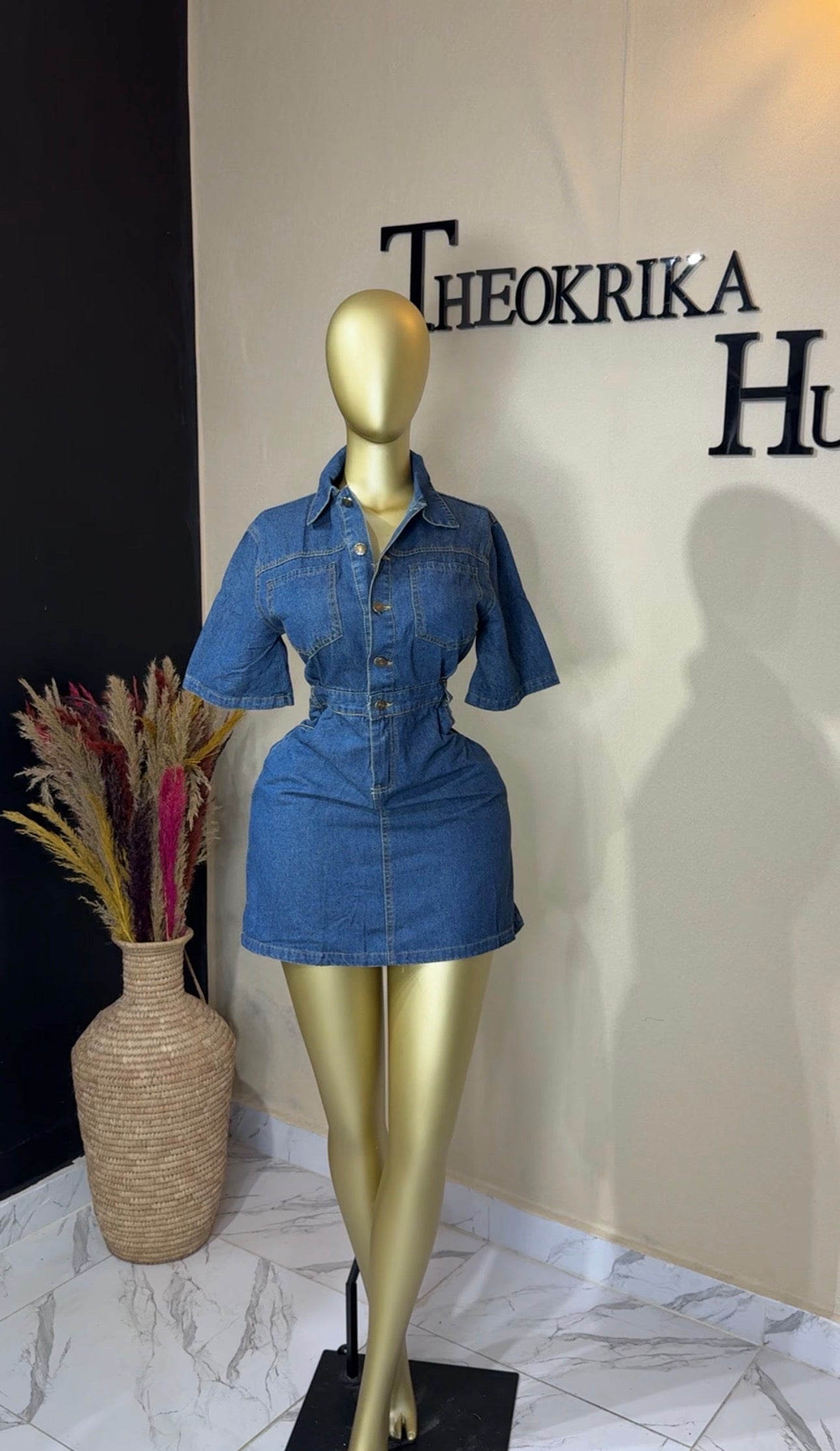 Denim dress size 10