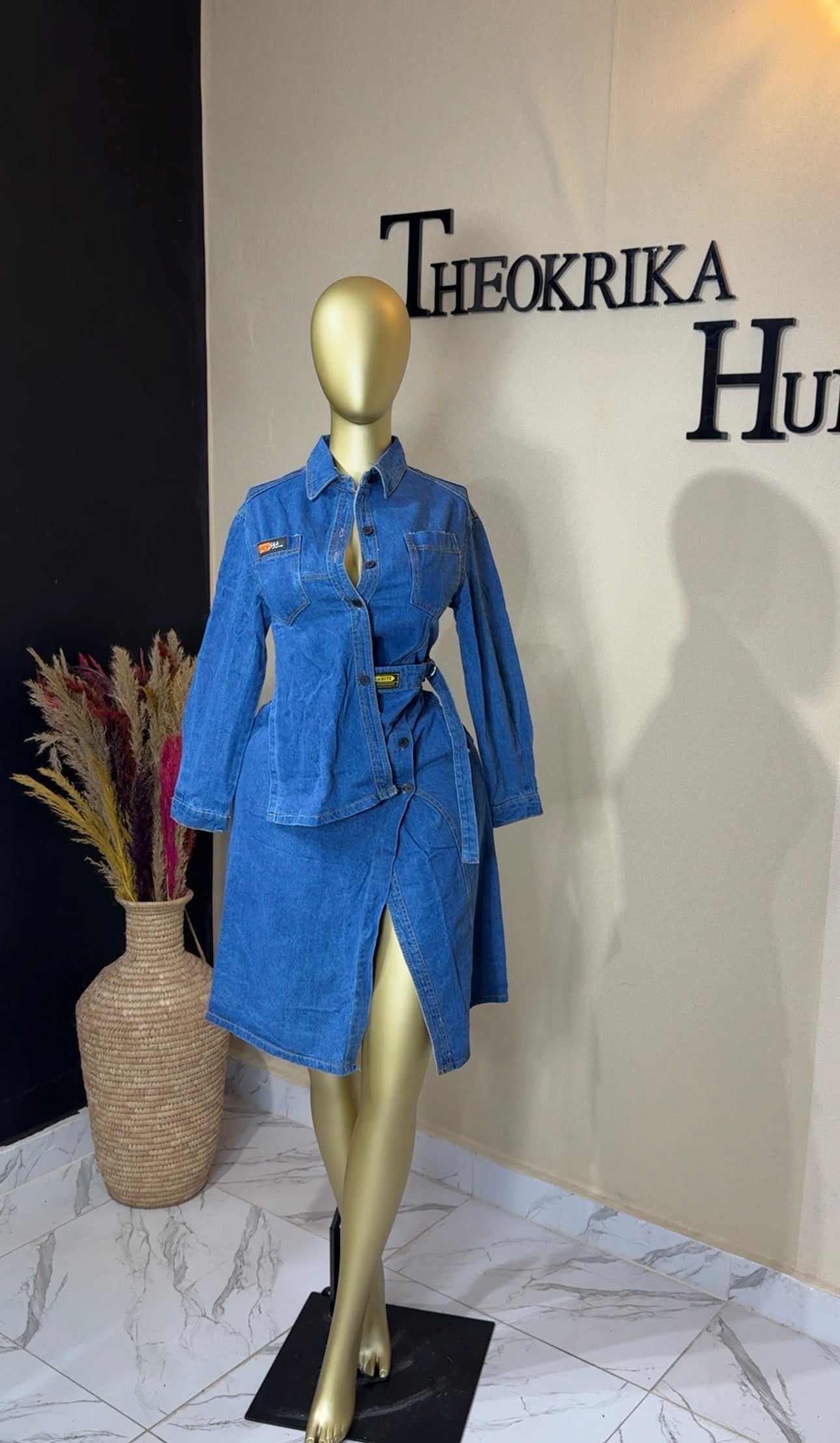 Denim dress size 10