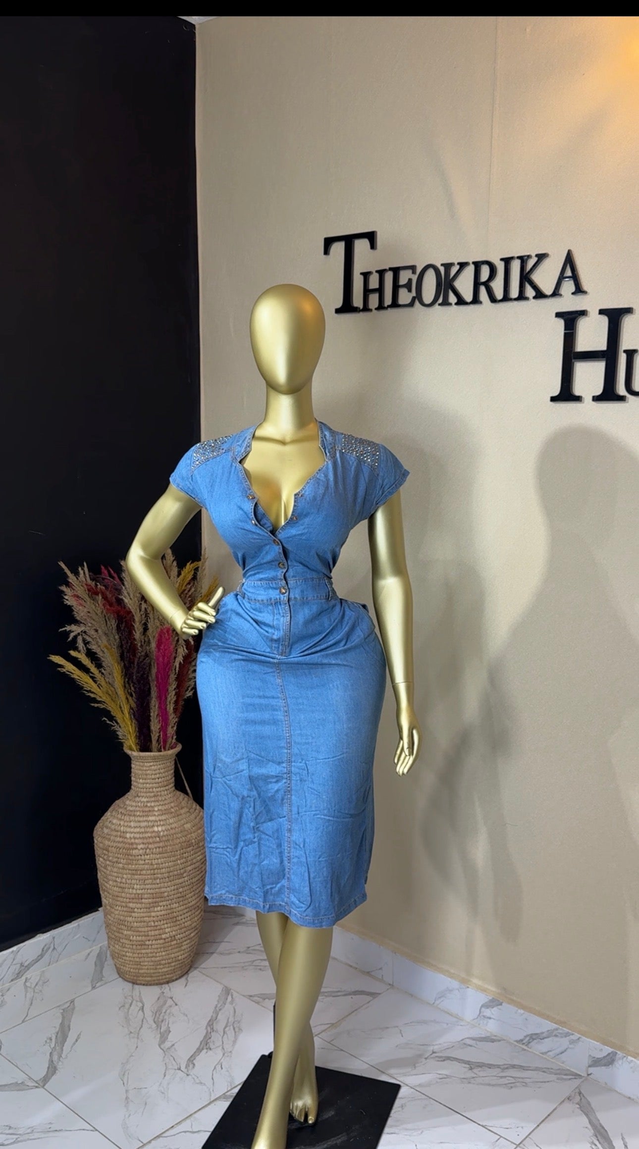 Denim dress size 14