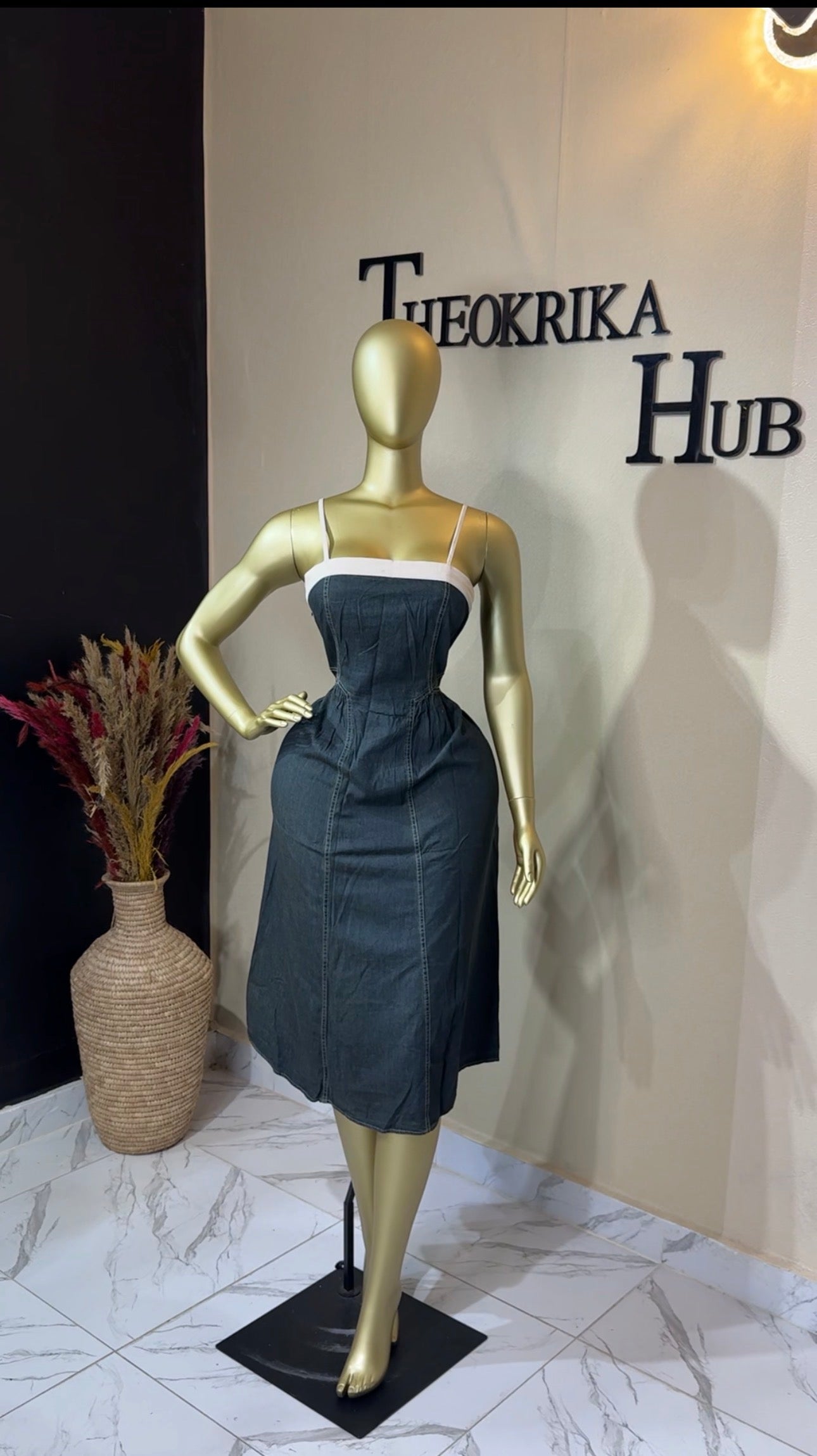 Denim dress size 10/12