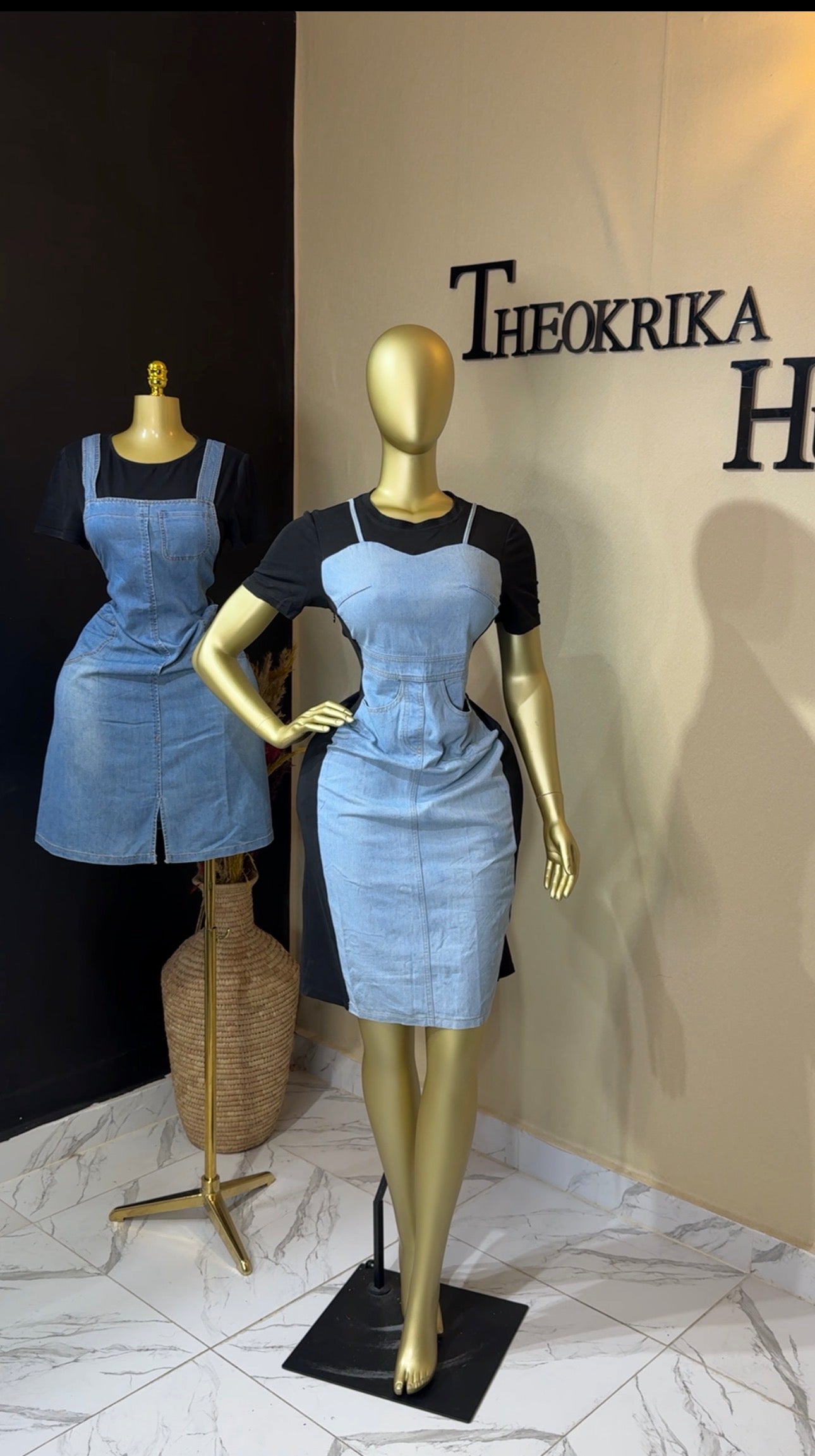 Denim dress