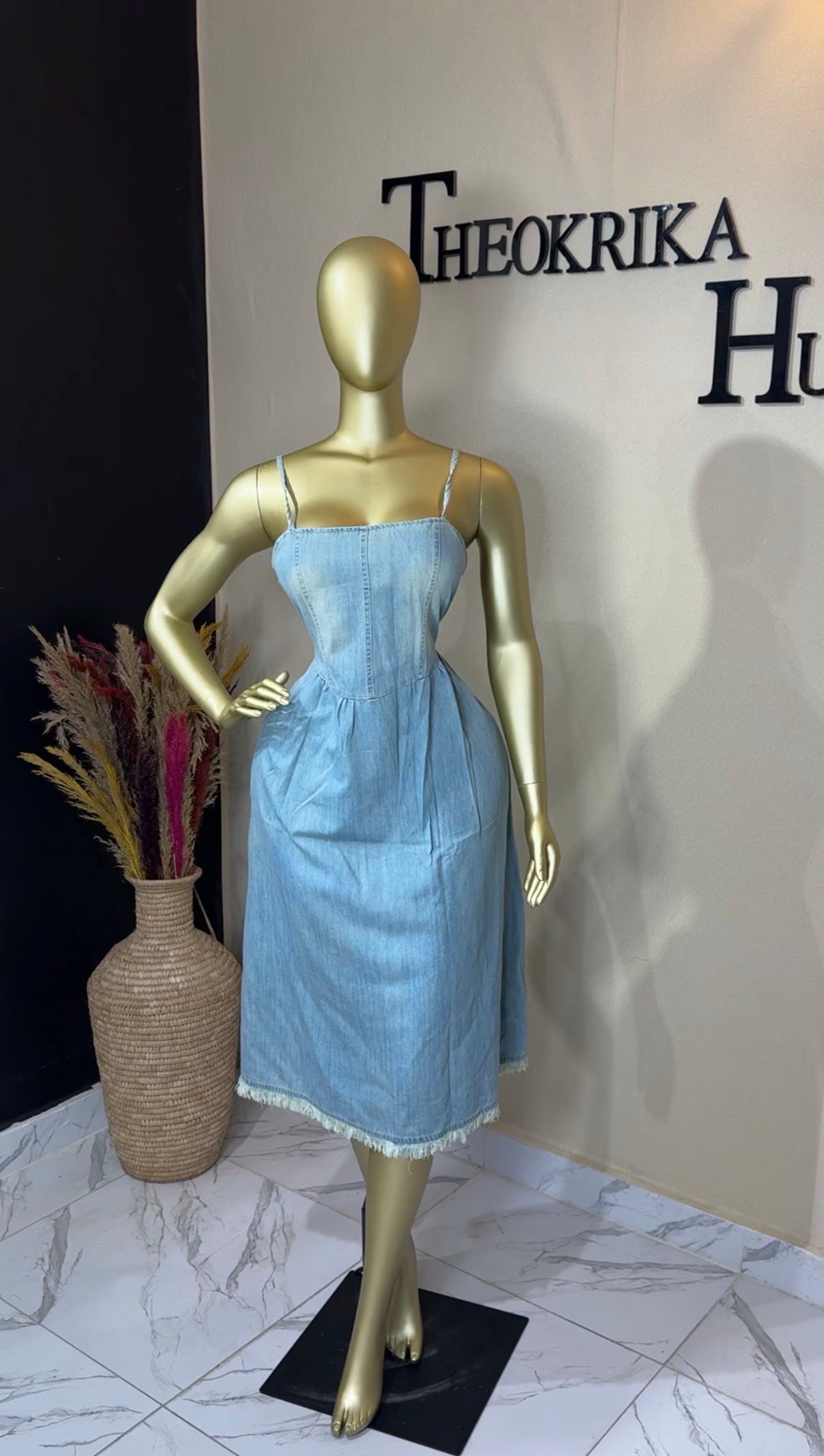 Denim dress