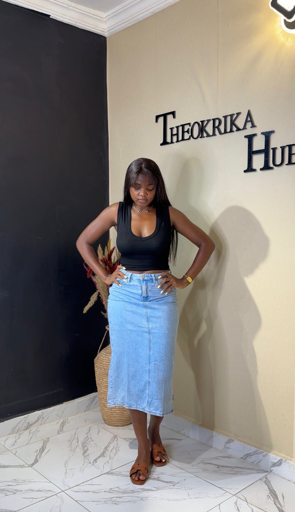 Denim skirt size 10/12