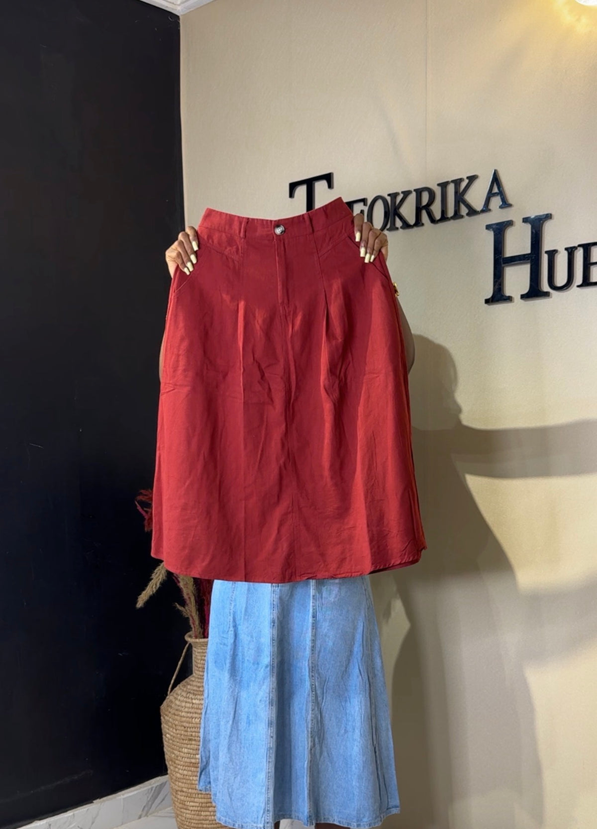 Denim skirt size 10