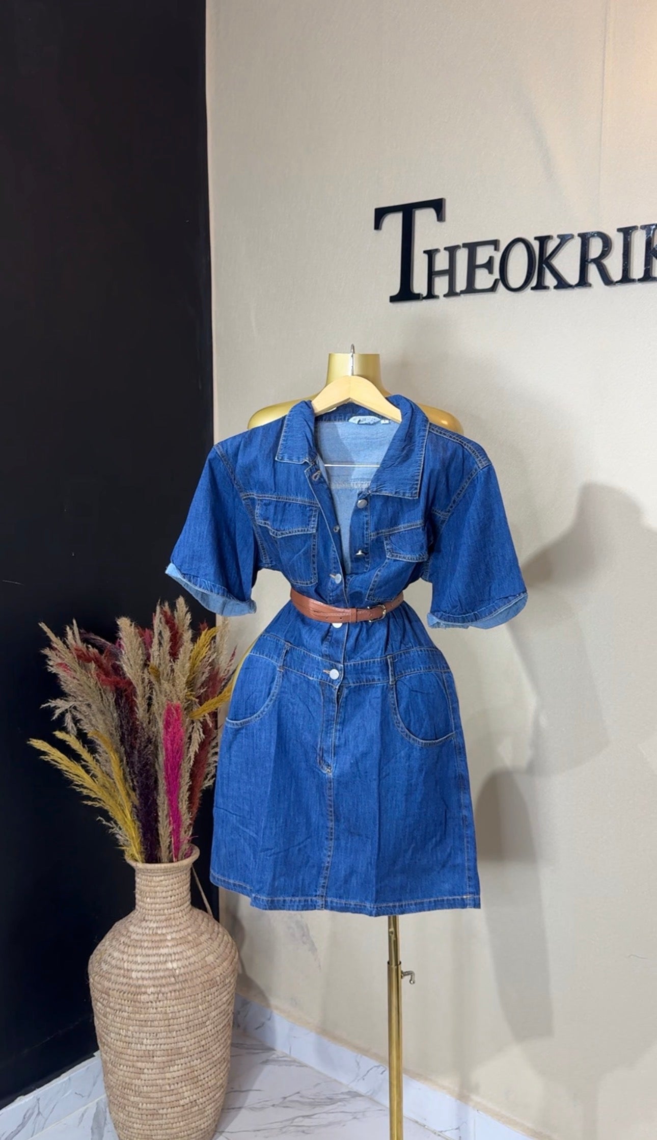 Denim dress size 8