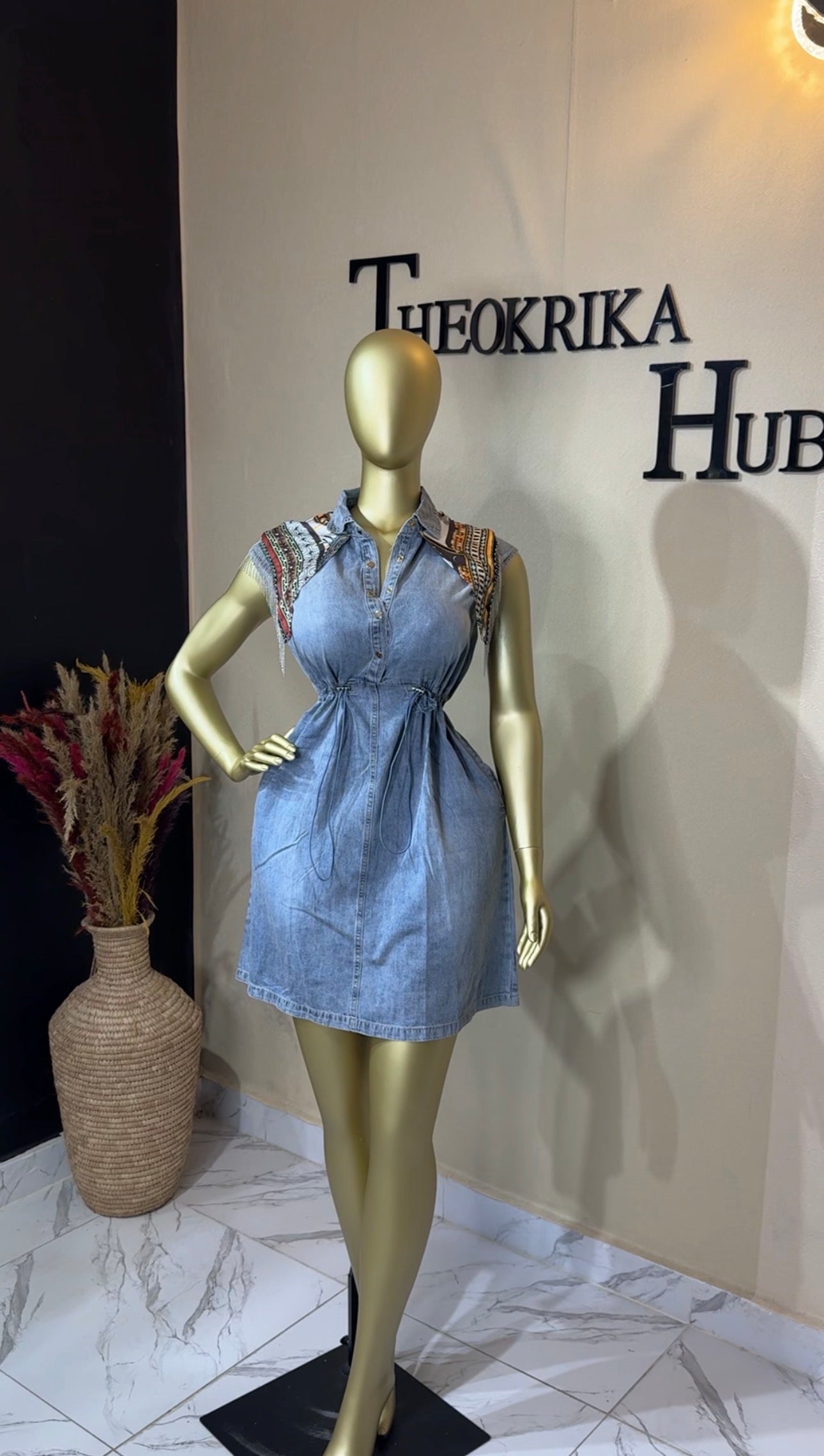 Denim dress size 10/12