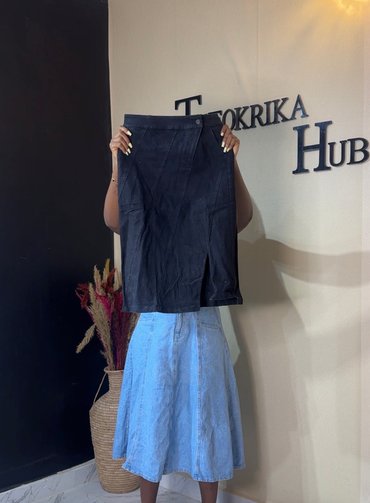Denim skirt size 8