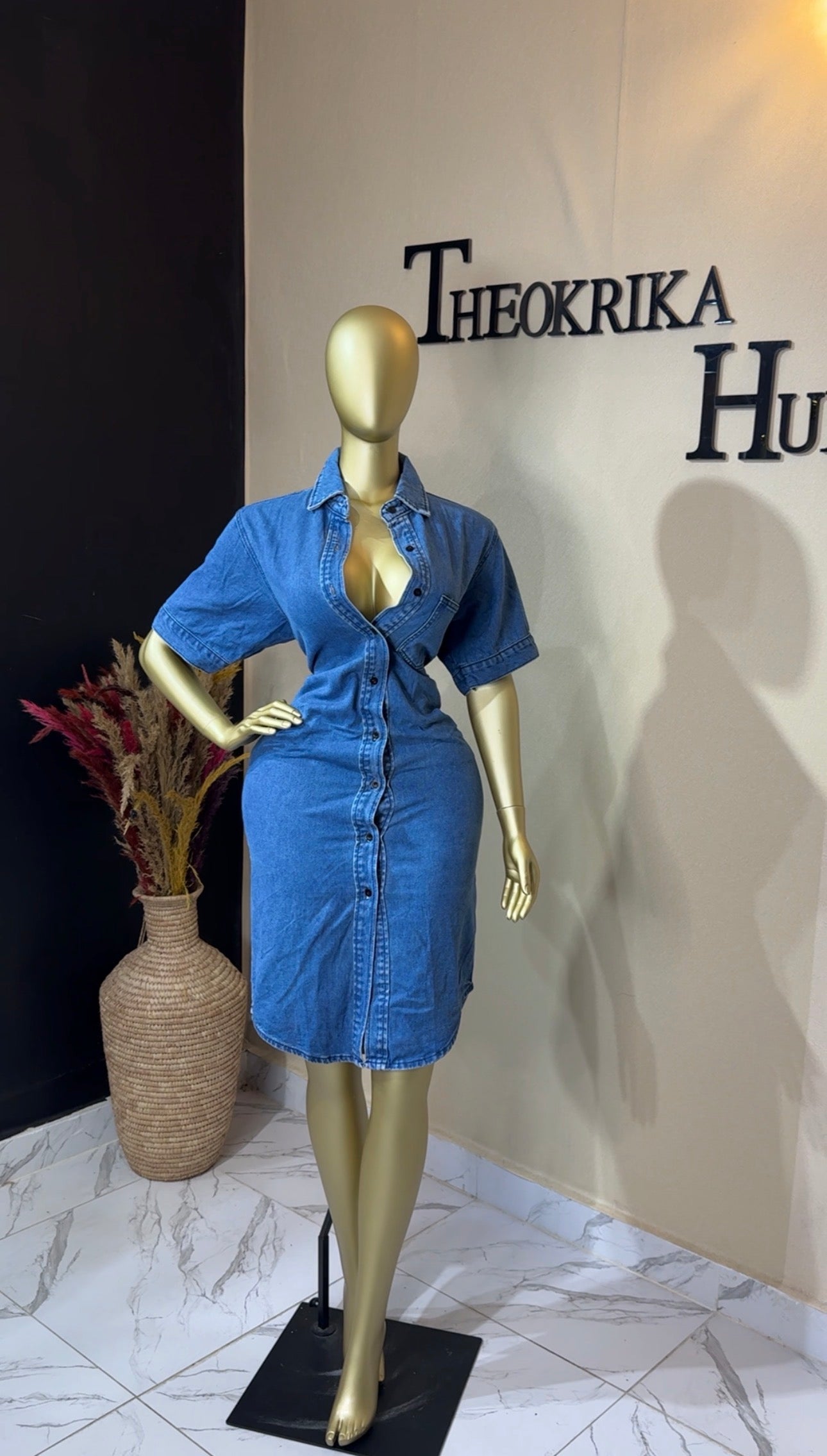 Denim dress size 10
