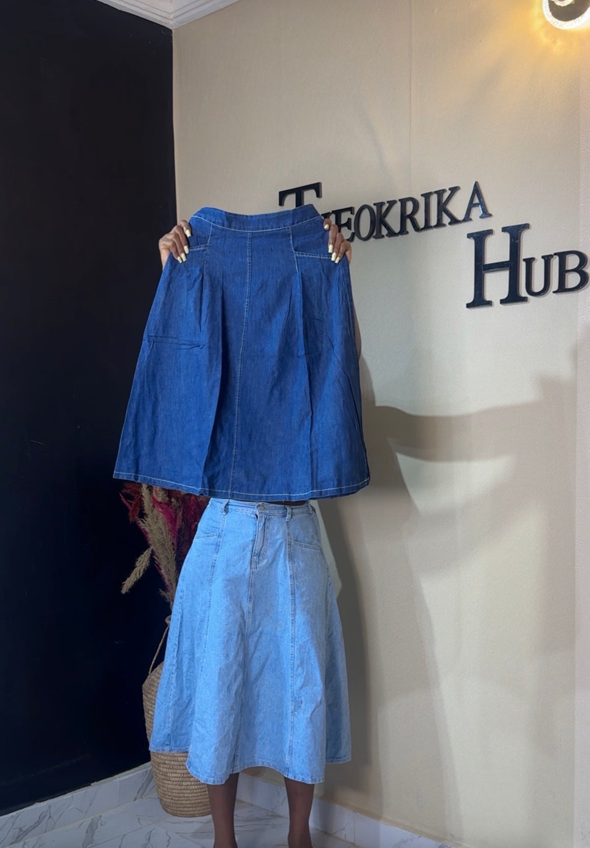 Denim skirt size 6/8