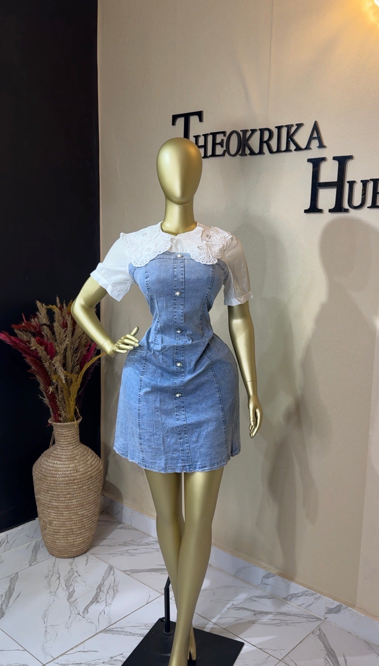 Denim dress size 10