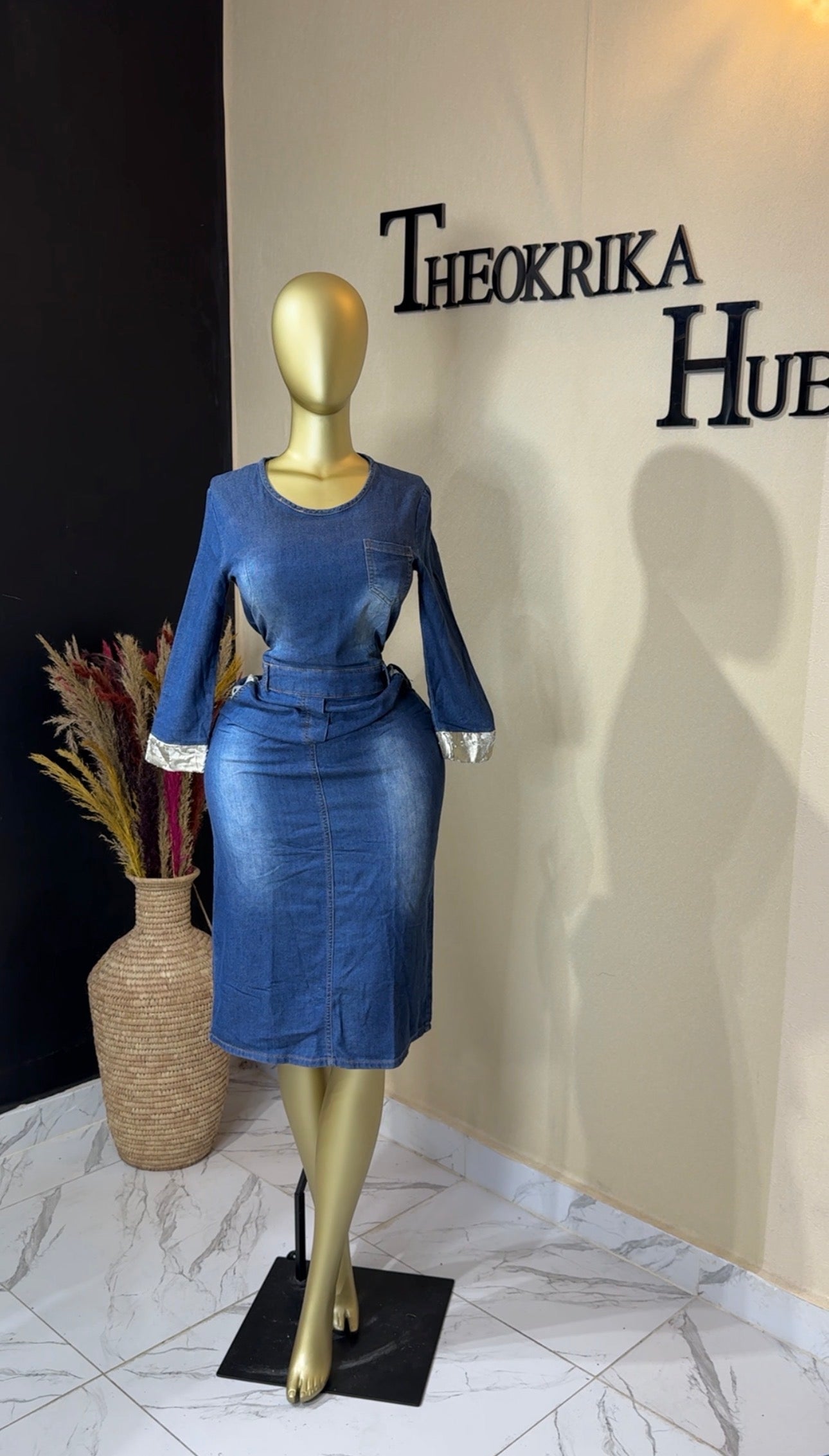 Denim dress size 12/14