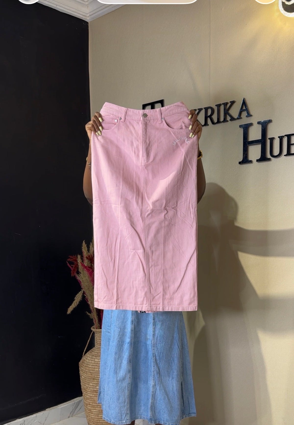 Demin skirt size 8