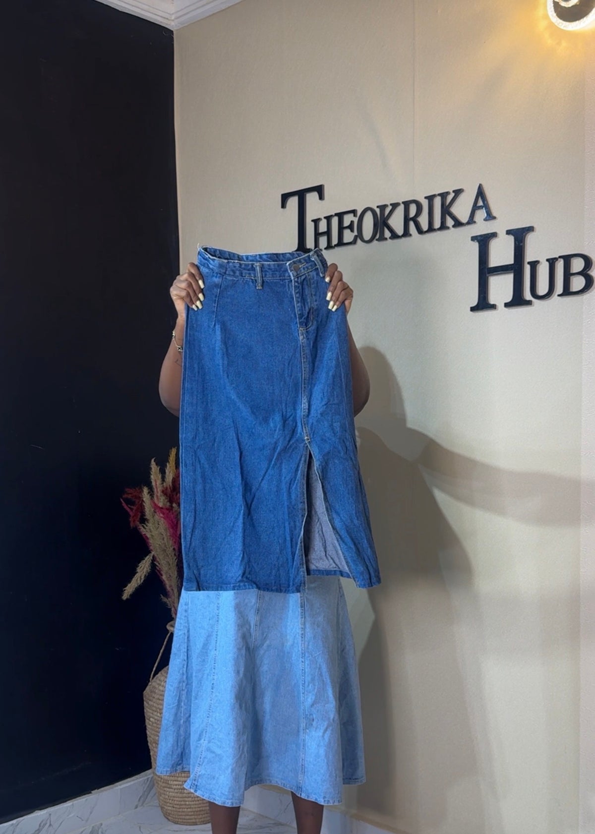 Denim skirt size 4