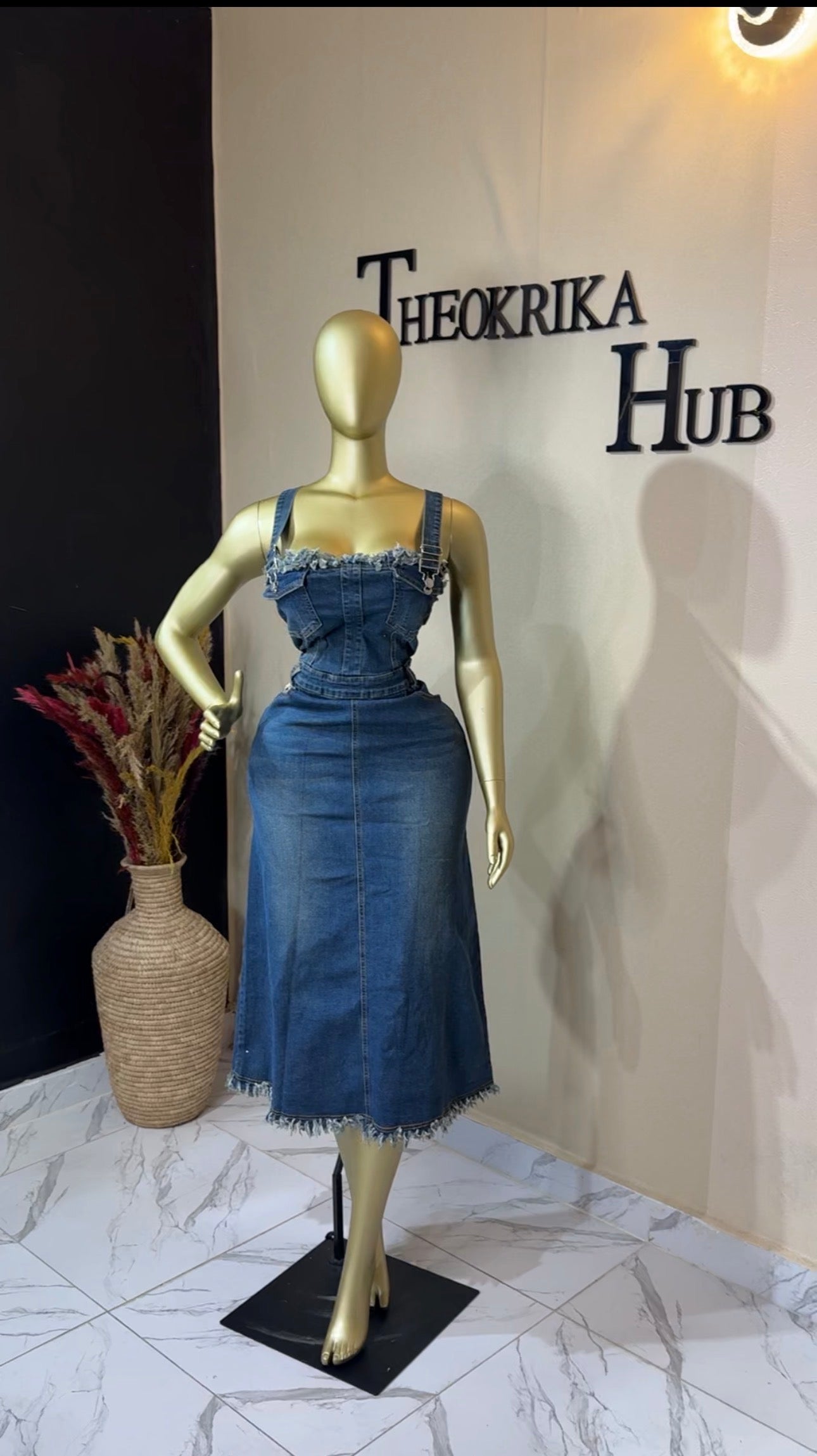 Denim dress size 10/12