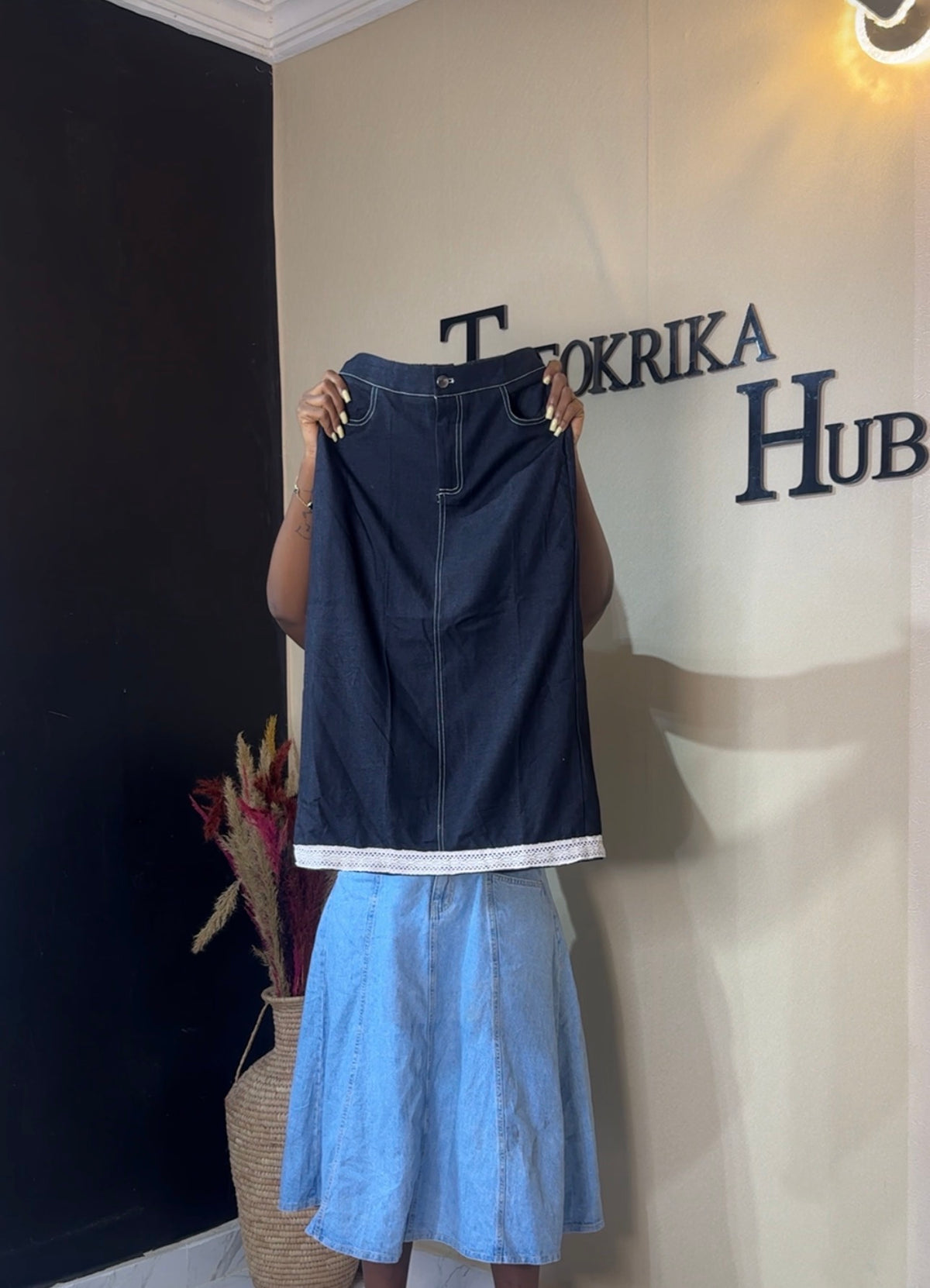 Denim skirt size 8