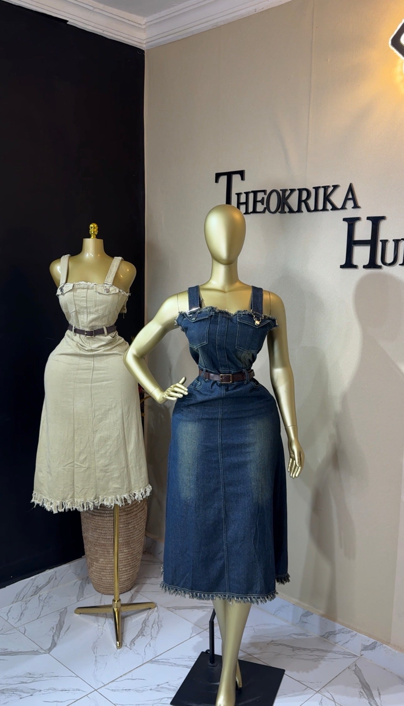 Denim dress