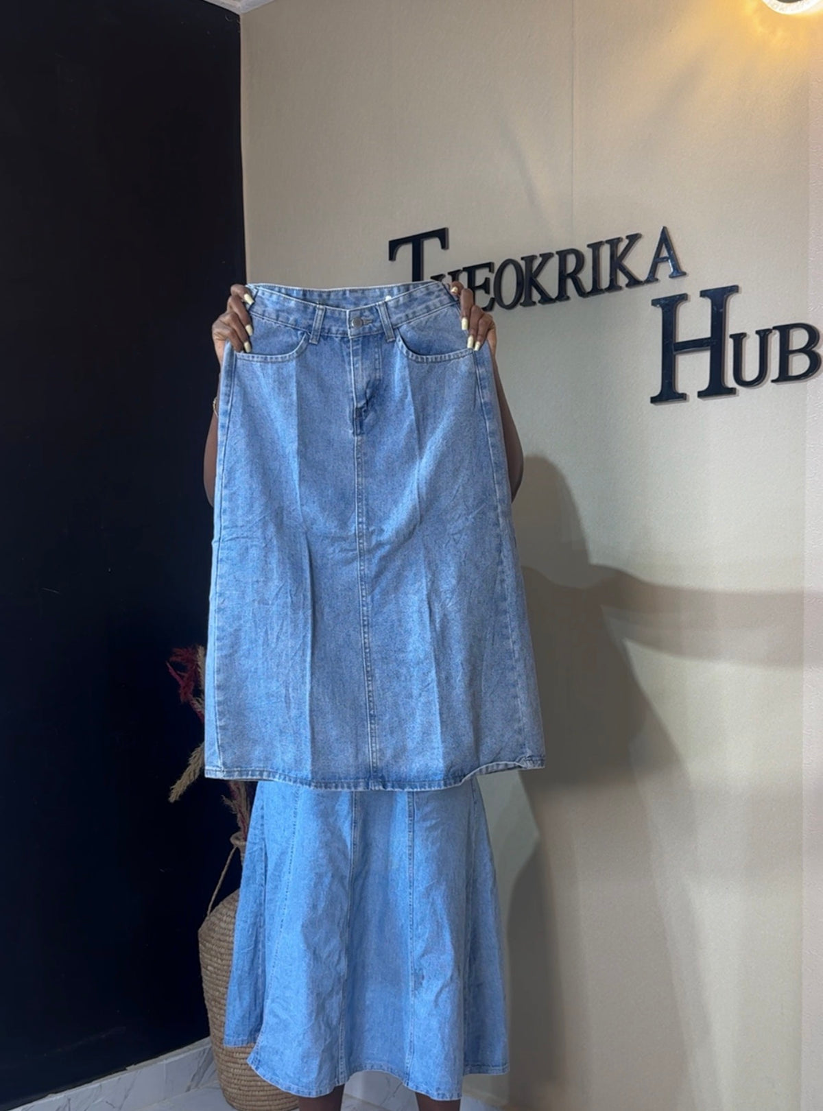 Denim skirt size 10