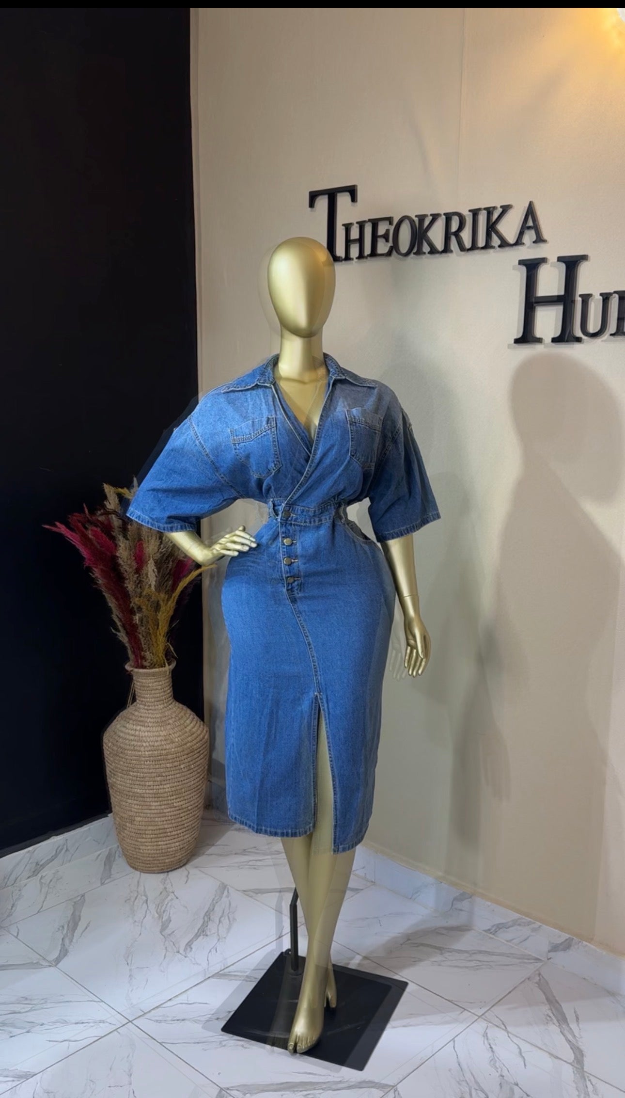 Denim dress size 12/14